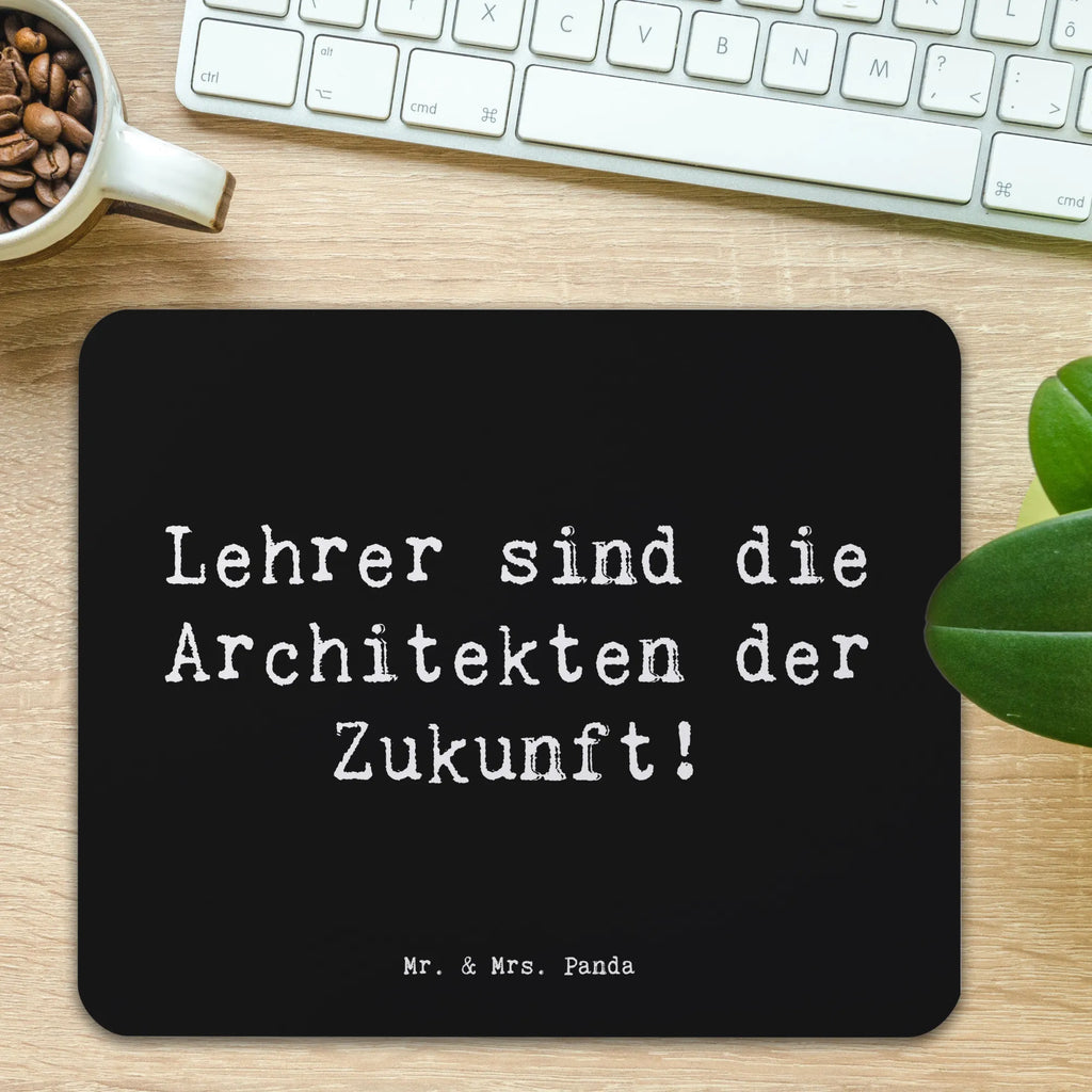 Mouse mat Saying Lehrer sind die Architekten der Zukunft! Büroausstattung, Arbeitszimmer, Computer zubehör, Designer Mauspad, Mousepad, PC Zubehör, Einzigartiges Mauspad, Mauspad Büro, Mauspad, Mausunterlage