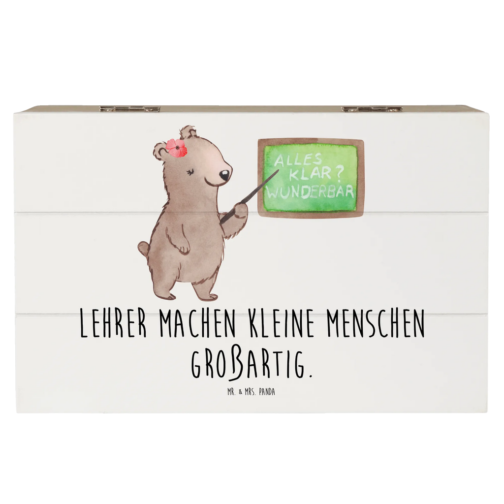 Wooden chest Lehrer machen kleine Menschen großartig. XXL, Geschenkbox, Schatulle, Erinnerungsbox, Schatzkiste, Geschenkdose, Holzkiste, Aufbewahrungsbox, Truhe, Kiste, Dekokiste, Erinnerungskiste