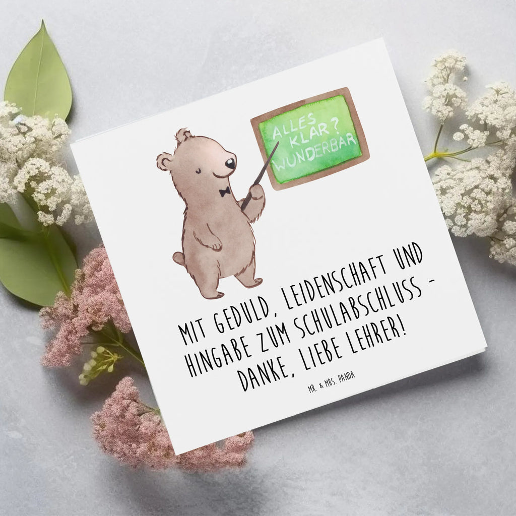 Deluxe Karte Danke Lehrer Hochzeitskarte, Hochwertige Grußkarte, Glückwunschkarte, Karte, Einladungskarte, Klappkarte, Grußkarte, Geburtstagskarte, Hochwertige Klappkarte