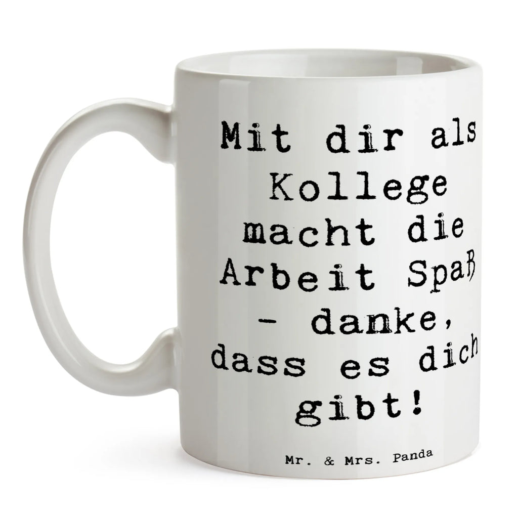 Tasse Spruch Kollege Freude Teetasse, Porzellantasse, Tasse mit Motiven, Tasse, Tasse mit Zitaten, Geschenktasse, Kaffeetasse, Keramiktasse, Bürotasse