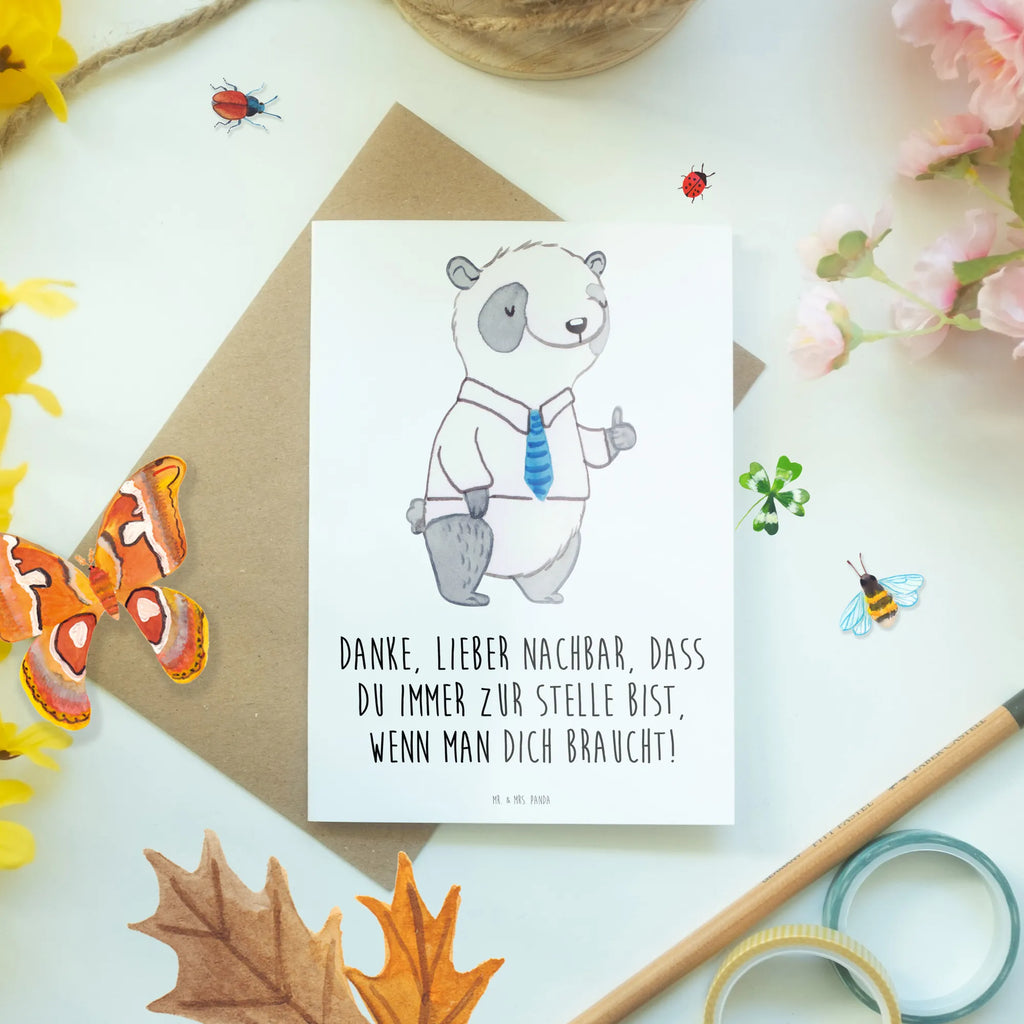 Grußkarte Danke Nachbar Karte, Klappkarte, Einladungskarte, Grußkarte, Hochzeitskarte, Ansichtskarten, Geburtstagskarte, Glückwunschkarte, sprüche, zitate, spruch kollektion, inspiration, motivation, lebensweisheiten, geschenkideen, wanddeko, wohnaccessoires, sprüche sammlung, schöne sprüche, glück, liebe, freude, lächeln, alltag verschönern, nachhaltige geschenke, dekoration, kreativ, einzigartig, shopify, mr and mrs panda