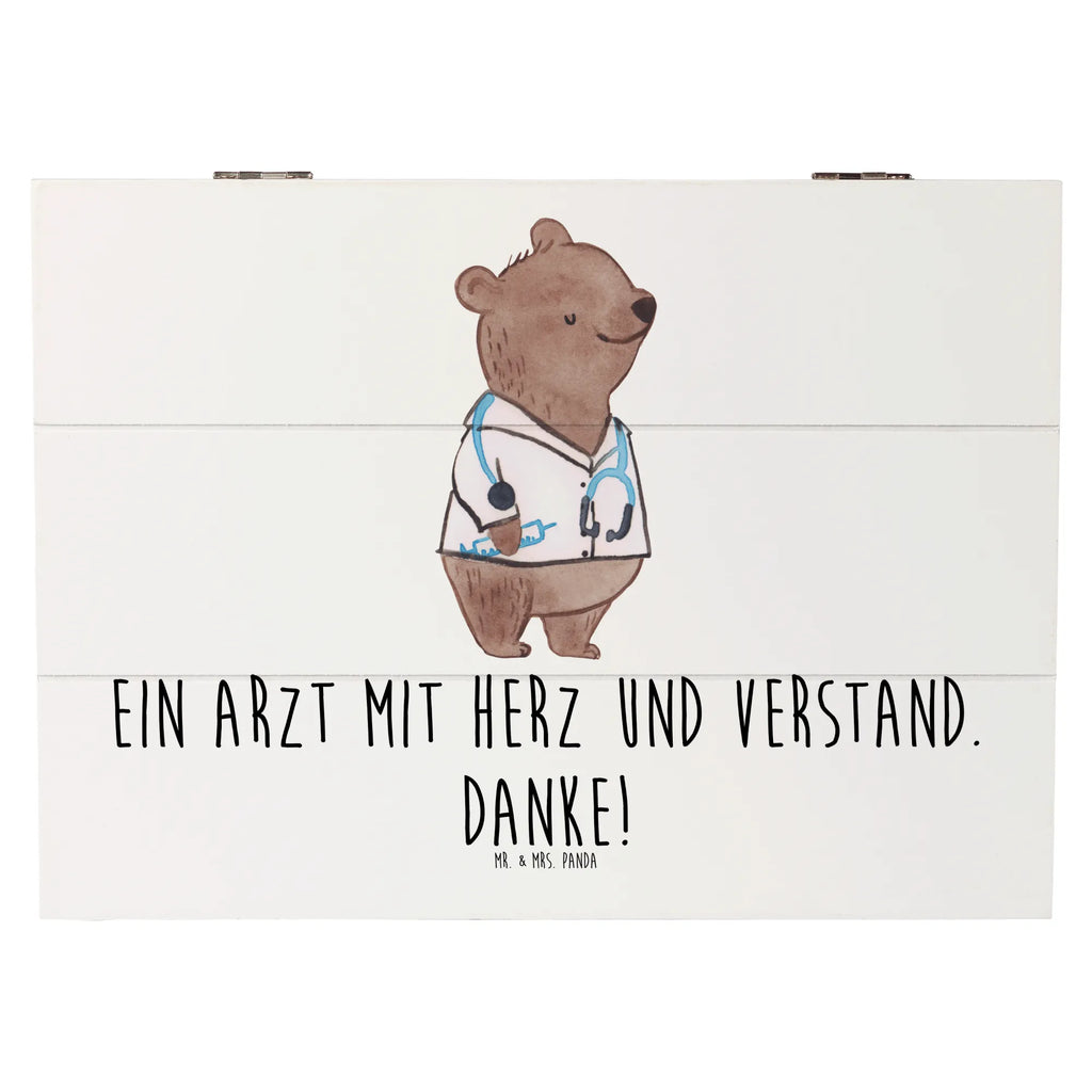 Holzkiste Arzt mit Herz Holzkiste, Kiste, Geschenkbox, Truhe, Erinnerungsbox, Schatulle, Aufbewahrungsbox, Schatzkiste, XXL, Geschenkdose, Erinnerungskiste, Dekokiste