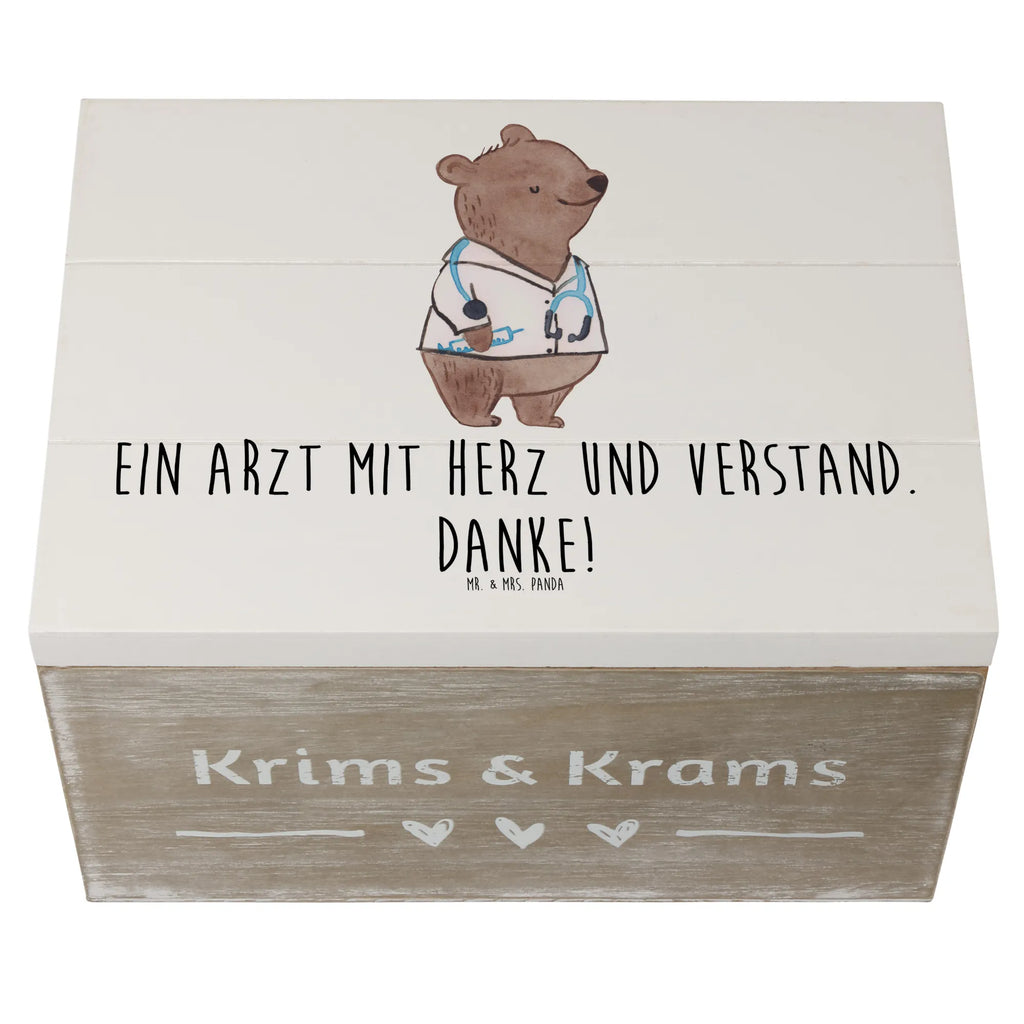Holzkiste Arzt mit Herz Holzkiste, Kiste, Geschenkbox, Truhe, Erinnerungsbox, Schatulle, Aufbewahrungsbox, Schatzkiste, XXL, Geschenkdose, Erinnerungskiste, Dekokiste