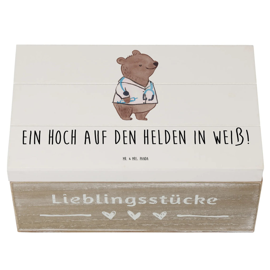 Holzkiste Arzt Held Erinnerungsbox, Geschenkdose, Truhe, Dekokiste, Kiste, Geschenkbox, Schatulle, Aufbewahrungsbox, Erinnerungskiste, XXL, Holzkiste, Schatzkiste