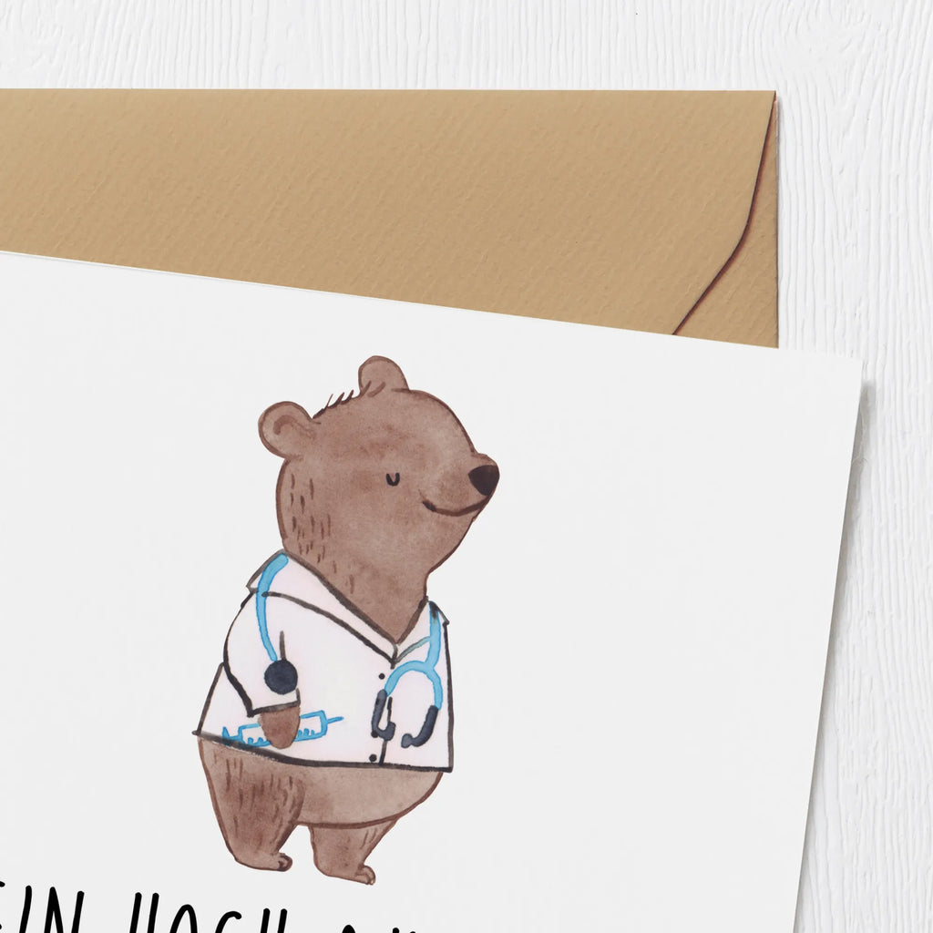 Deluxe Karte Arzt Held Klappkarte, Karte, Glückwunschkarte, Hochwertige Grußkarte, Einladungskarte, Grußkarte, Hochzeitskarte, Hochwertige Klappkarte, Geburtstagskarte