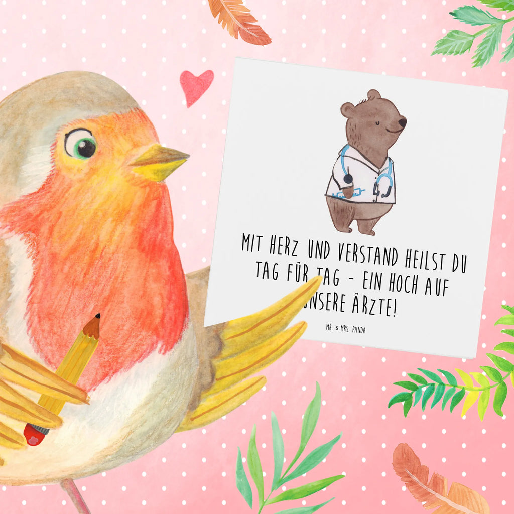 Deluxe Karte Arzt Herz Verstand Hochwertige Klappkarte, Einladungskarte, Grußkarte, Karte, Hochwertige Grußkarte, Hochzeitskarte, Glückwunschkarte, Klappkarte, Geburtstagskarte