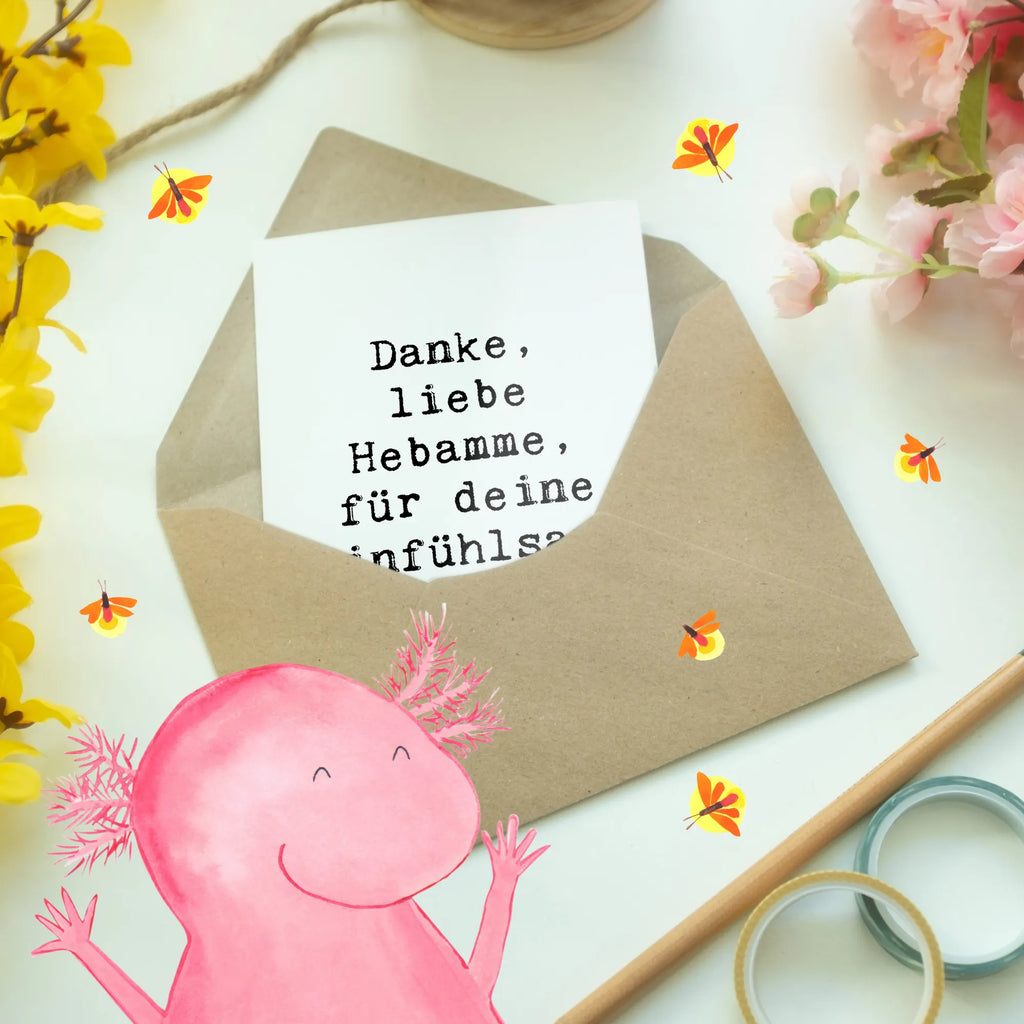 Grußkarte Spruch Liebe Hebamme Karte, Grußkarte, Hochzeitskarte, Glückwunschkarte, Ansichtskarten, Einladungskarte, Geburtstagskarte, Klappkarte