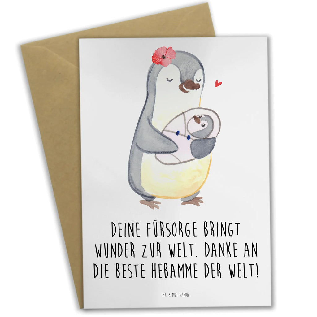 Greetings card Deine Fürsorge bringt Wunder zur Welt. Danke an die beste Hebamme der Welt! Glückwunschkarte, Hochzeitskarte, Grußkarte, Einladungskarte, Geburtstagskarte, Ansichtskarten, Karte, Klappkarte