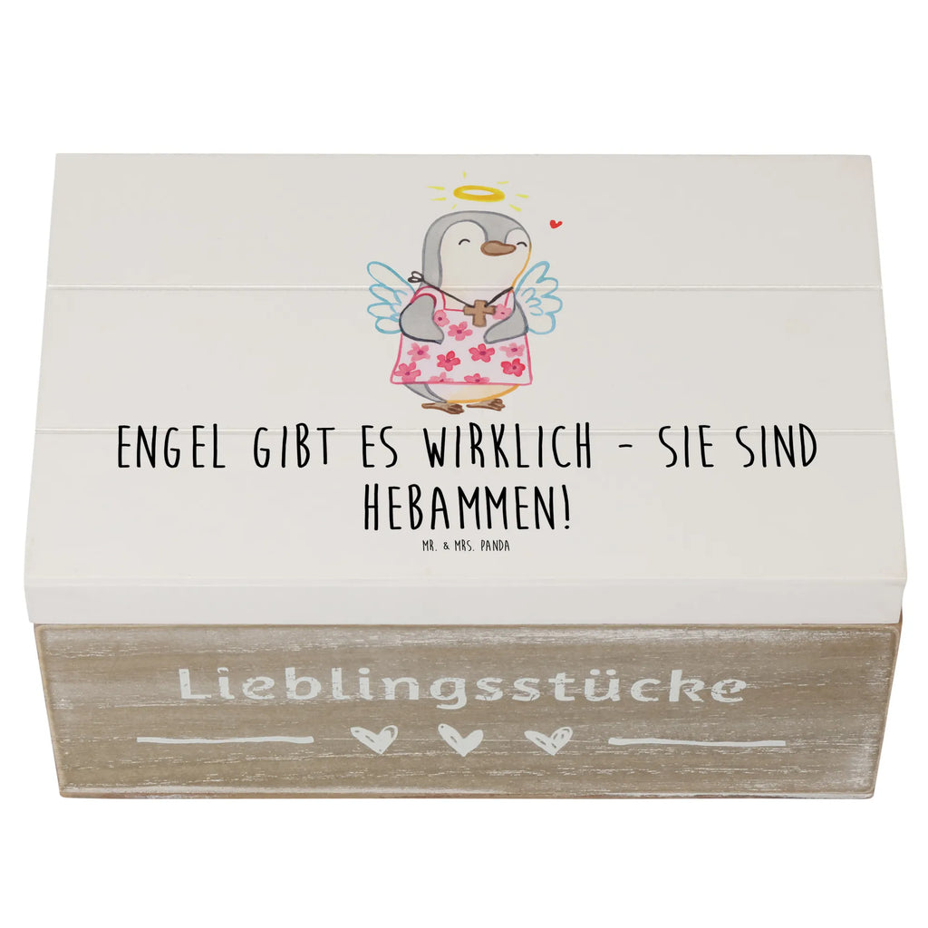 Holzkiste Hebamme Engel Geschenkdose, Truhe, Schatzkiste, Erinnerungsbox, Geschenkbox, Dekokiste, Kiste, Schatulle, Erinnerungskiste, Aufbewahrungsbox, Holzkiste, XXL