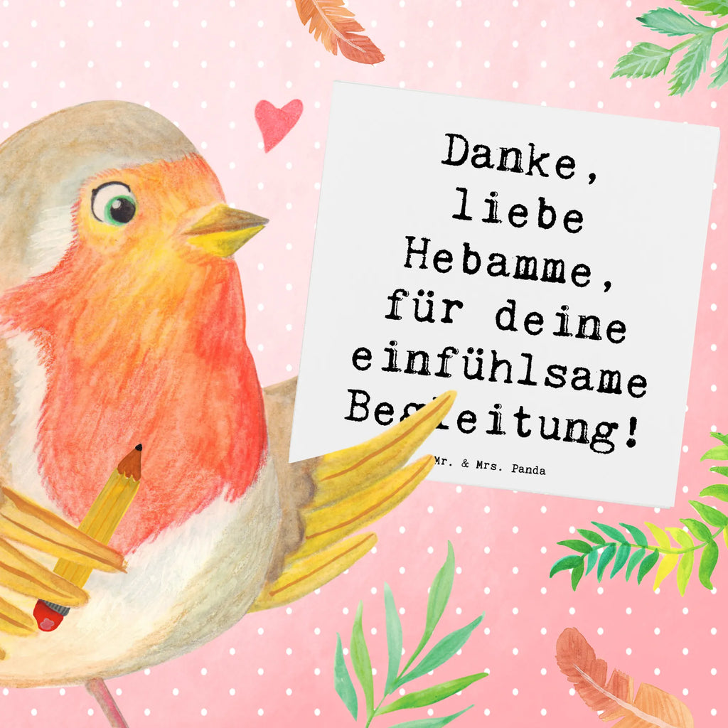 Deluxe Card Saying Danke, liebe Hebamme, für deine einfühlsame Begleitung! Karte, Grußkarte, Klappkarte, Einladungskarte, Glückwunschkarte, Hochzeitskarte, Geburtstagskarte, Hochwertige Grußkarte, Hochwertige Klappkarte