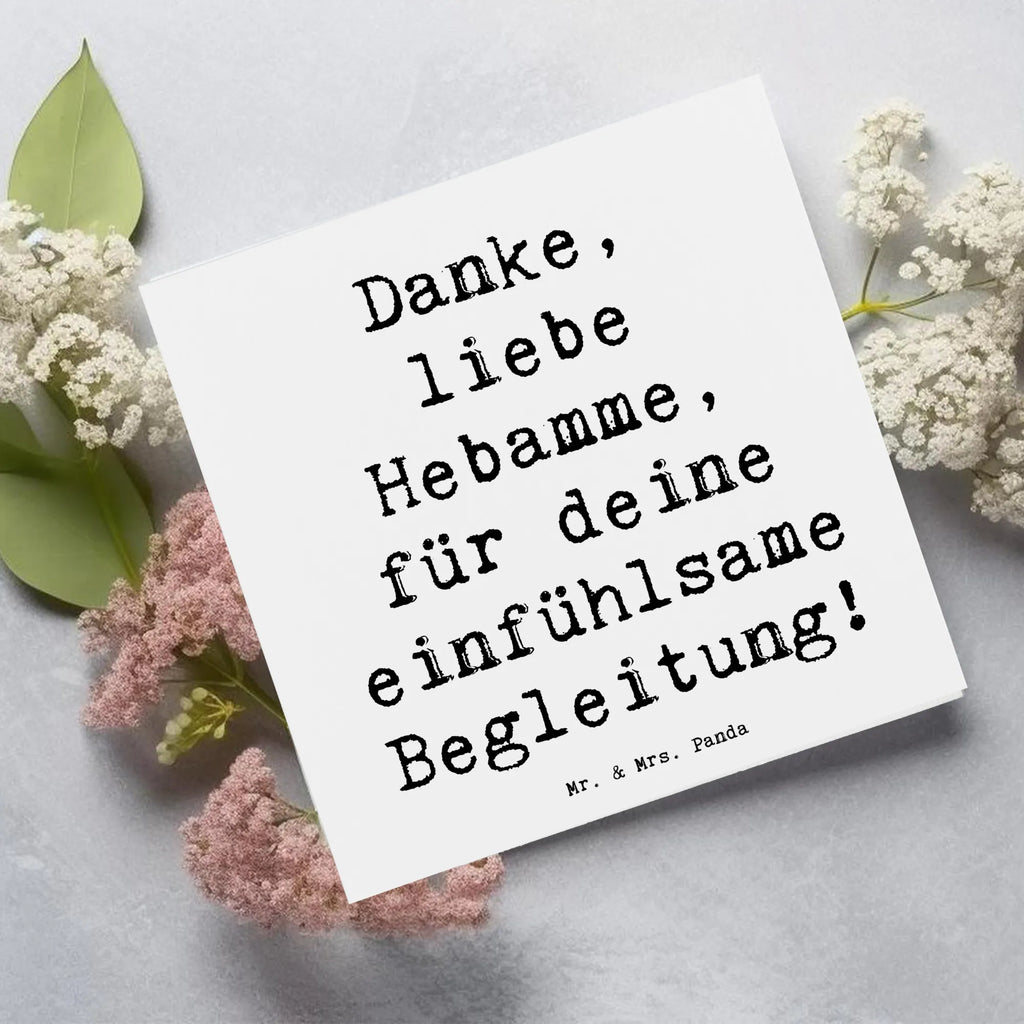 Deluxe Card Saying Danke, liebe Hebamme, für deine einfühlsame Begleitung! Karte, Grußkarte, Klappkarte, Einladungskarte, Glückwunschkarte, Hochzeitskarte, Geburtstagskarte, Hochwertige Grußkarte, Hochwertige Klappkarte
