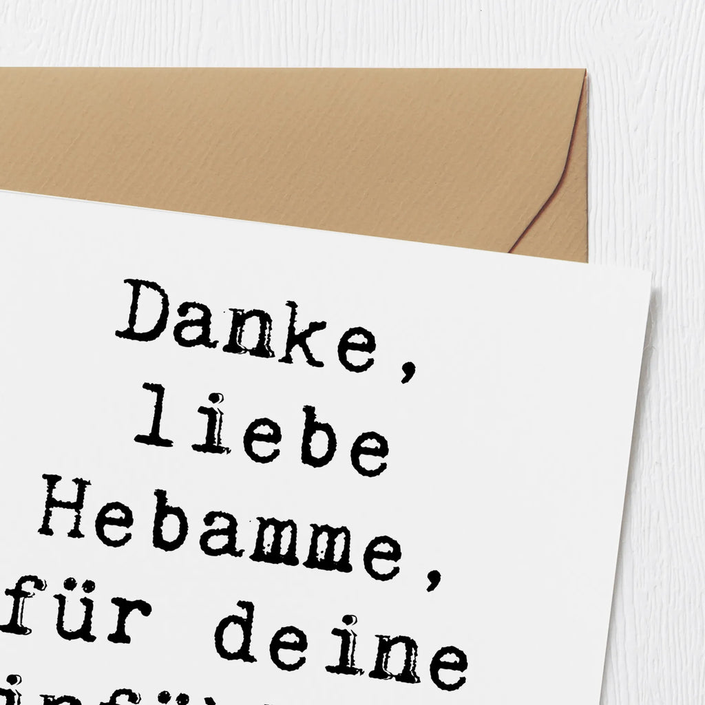 Deluxe Card Saying Danke, liebe Hebamme, für deine einfühlsame Begleitung! Karte, Grußkarte, Klappkarte, Einladungskarte, Glückwunschkarte, Hochzeitskarte, Geburtstagskarte, Hochwertige Grußkarte, Hochwertige Klappkarte