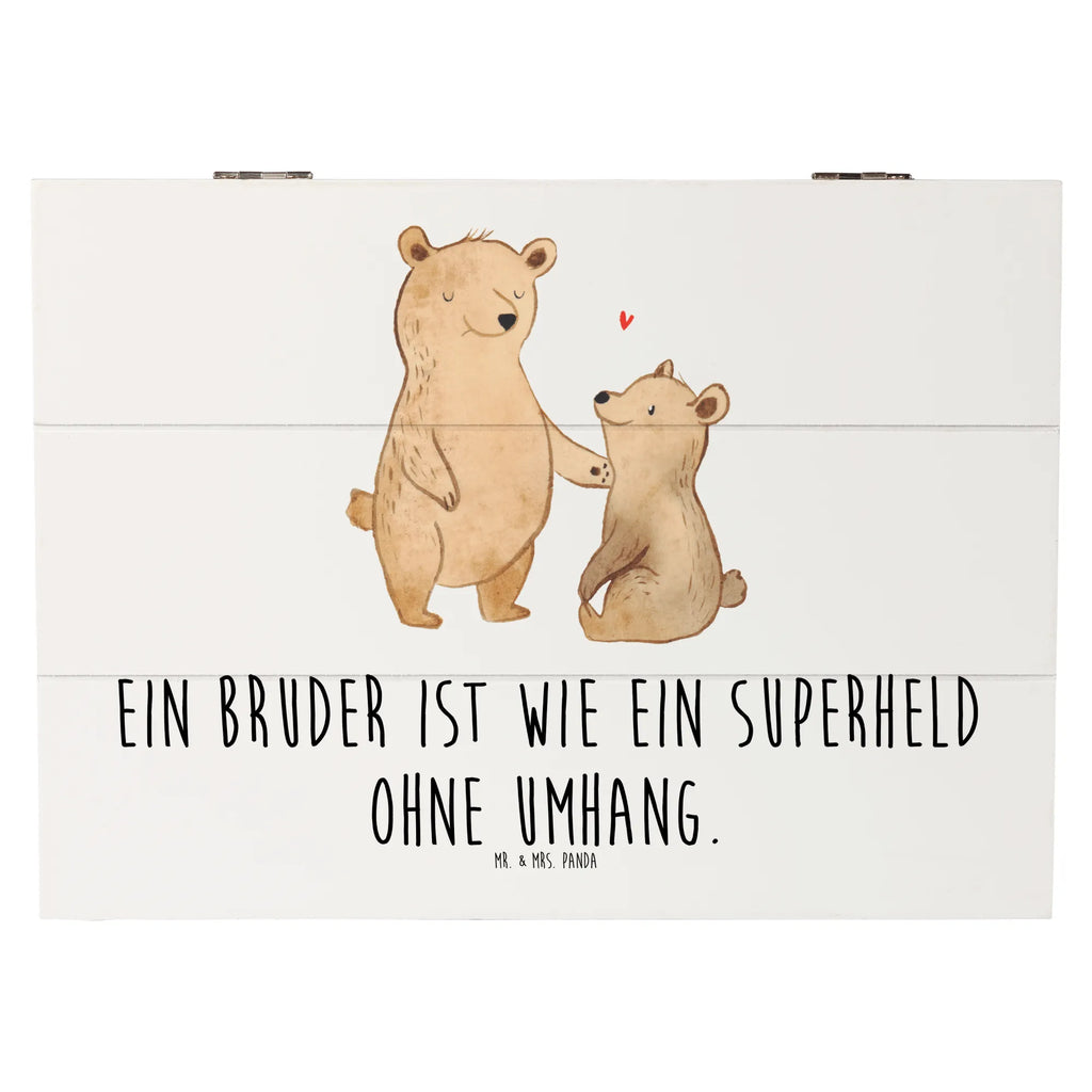Holzkiste Bruder Superheld Erinnerungsbox, Truhe, Erinnerungskiste, Aufbewahrungsbox, Dekokiste, Geschenkbox, Geschenkdose, XXL, Schatzkiste, Kiste, Schatulle, Holzkiste