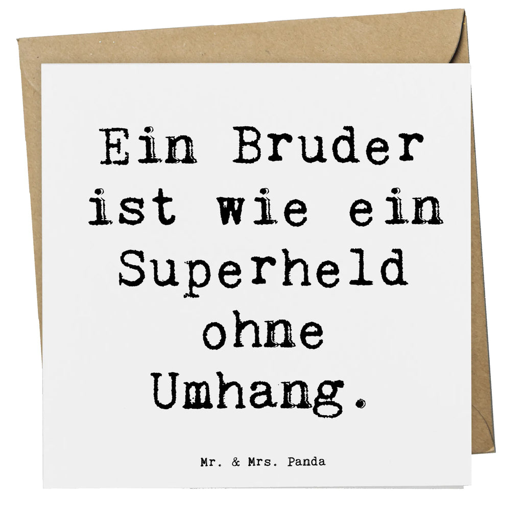 Deluxe Card Saying Ein Bruder ist wie ein Superheld ohne Umhang. Karte, Grußkarte, Klappkarte, Einladungskarte, Glückwunschkarte, Hochzeitskarte, Geburtstagskarte, Hochwertige Grußkarte, Hochwertige Klappkarte