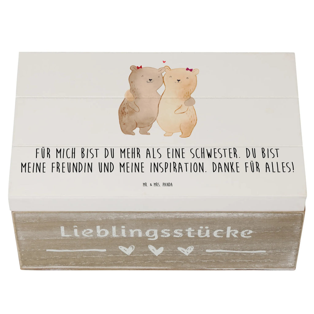 Holzkiste Meine Schwester Holzkiste, Geschenkdose, Erinnerungskiste, Geschenkbox, Truhe, Schatzkiste, Erinnerungsbox, Schatulle, Dekokiste, Aufbewahrungsbox, Kiste, XXL