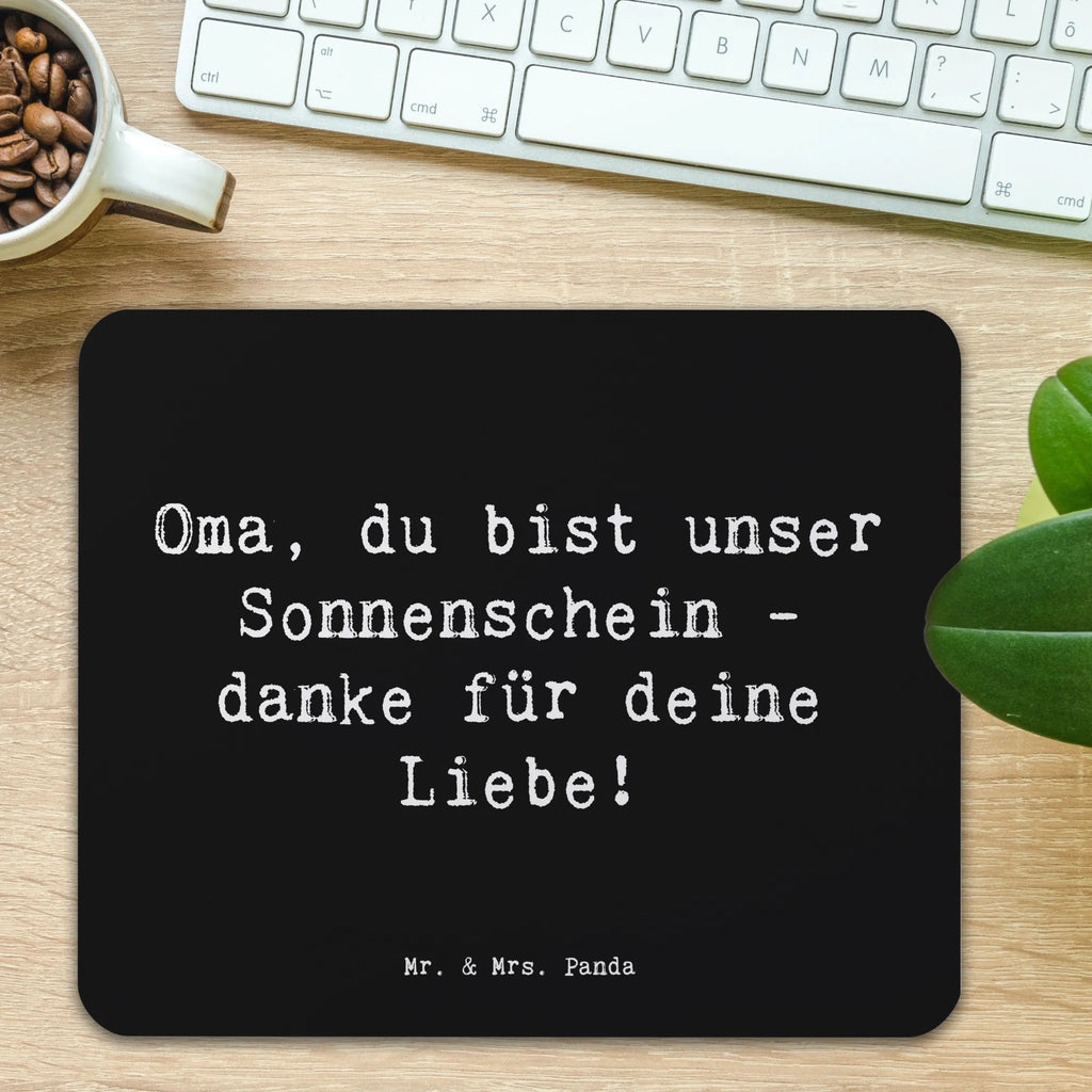 Mouse mat Saying Oma, du bist unser Sonnenschein - danke für deine Liebe! Mausunterlage, Mauspad, Mousepad, Mauspad Büro, Computer zubehör, Einzigartiges Mauspad, Designer Mauspad, PC Zubehör, Arbeitszimmer, Büroausstattung