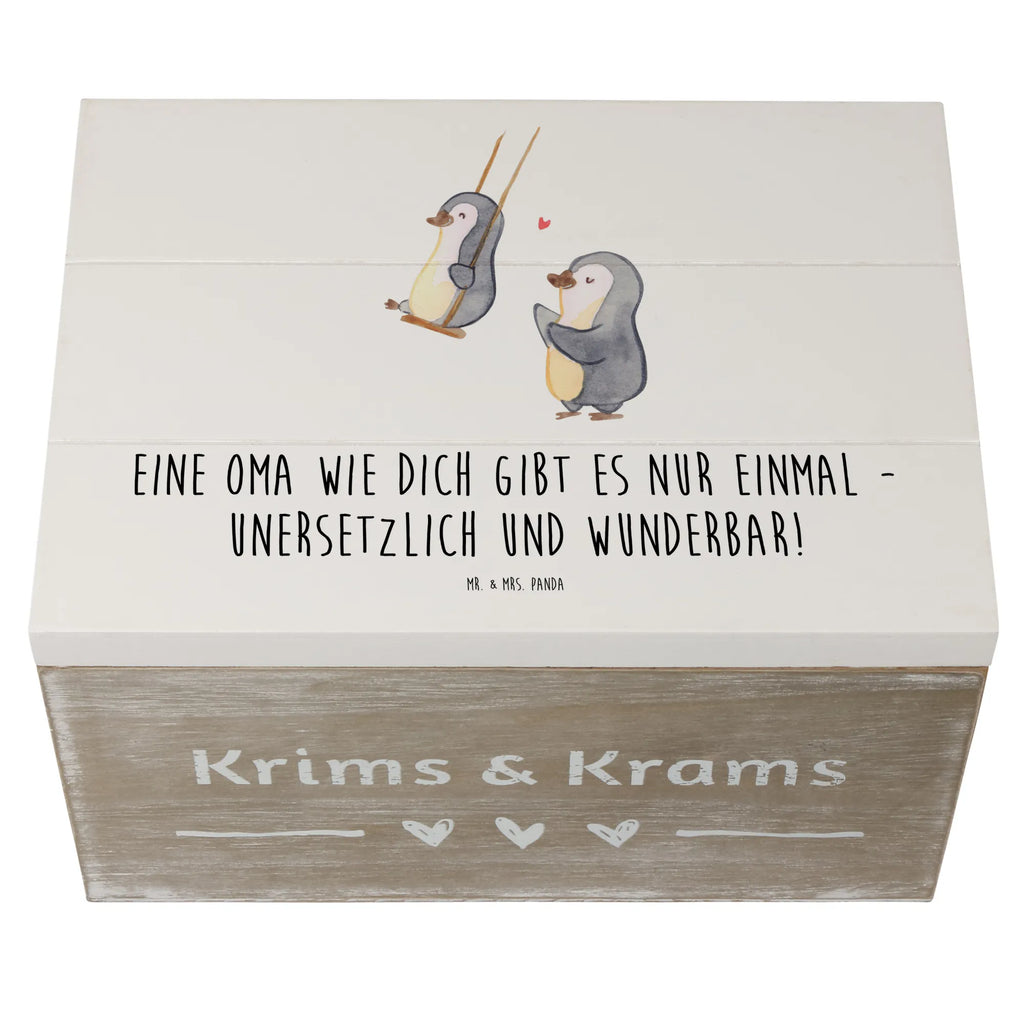 Wooden chest Eine Oma wie dich gibt es nur einmal - unersetzlich und wunderbar! Schatulle, Erinnerungsbox, Holzkiste, Schatzkiste, Dekokiste, Geschenkbox, Truhe, Aufbewahrungsbox, Erinnerungskiste, XXL, Geschenkdose, Kiste