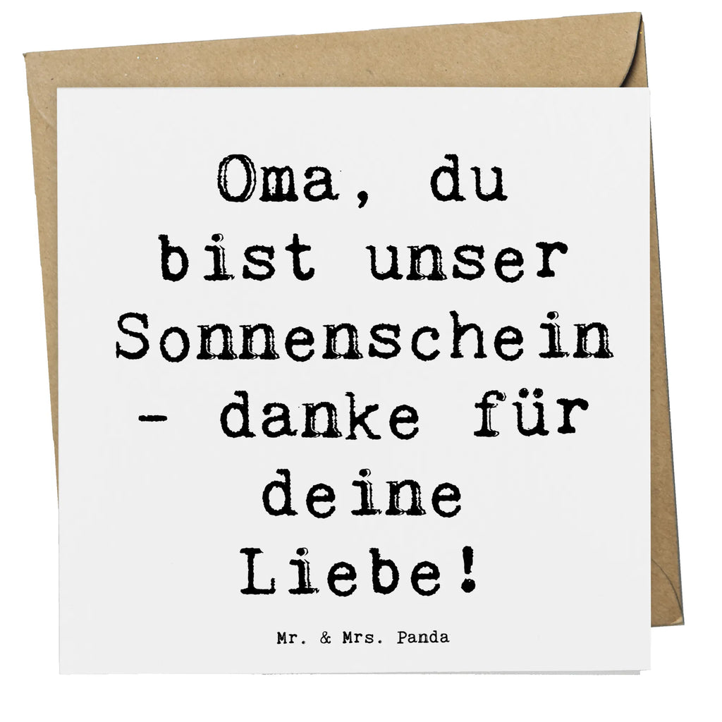Deluxe Karte Spruch Oma Sonnenschein Hochwertige Klappkarte, Karte, Hochzeitskarte, Einladungskarte, Geburtstagskarte, Hochwertige Grußkarte, Grußkarte, Glückwunschkarte, Klappkarte