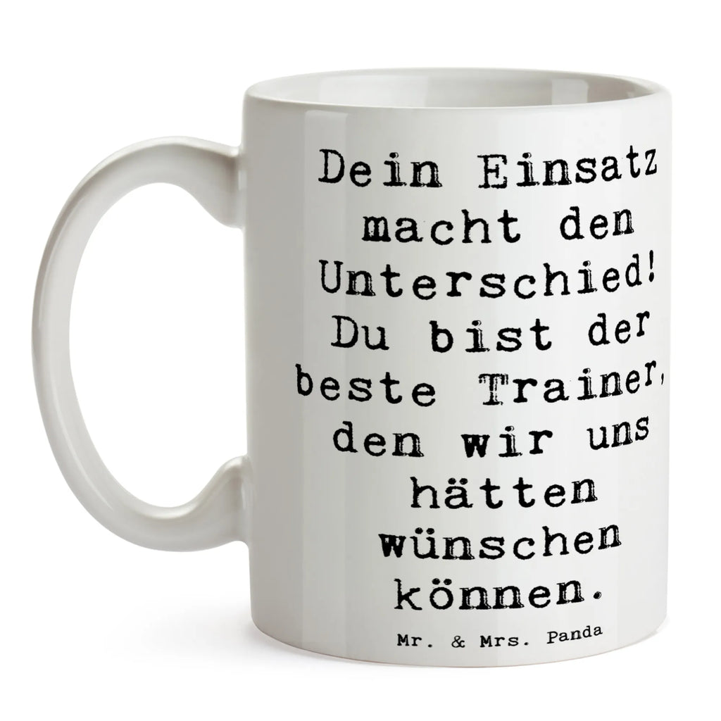 Tasse Spruch Trainer Unterschied Tasse mit Zitaten, Porzellantasse, Bürotasse, Tasse, Keramiktasse, Teetasse, Geschenktasse, Kaffeetasse, Tasse mit Motiven, sprüche, zitate, spruch kollektion, inspiration, motivation, lebensweisheiten, geschenkideen, wanddeko, wohnaccessoires, sprüche sammlung, schöne sprüche, glück, liebe, freude, lächeln, alltag verschönern, nachhaltige geschenke, dekoration, kreativ, einzigartig, shopify, mr and mrs panda