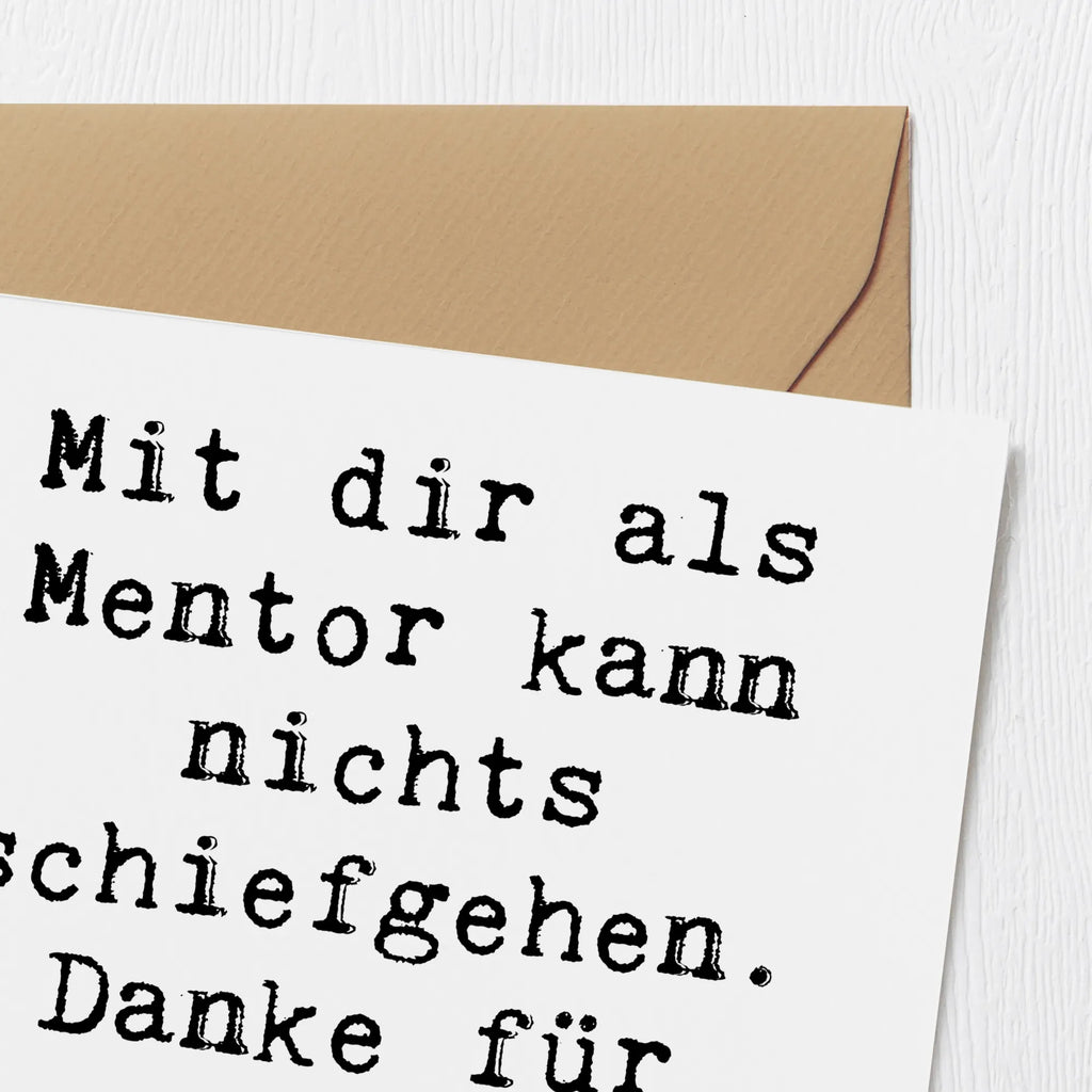 Deluxe Karte Spruch Beste Mentor Karte, Glückwunschkarte, Hochwertige Klappkarte, Grußkarte, Einladungskarte, Hochzeitskarte, Hochwertige Grußkarte, Klappkarte, Geburtstagskarte