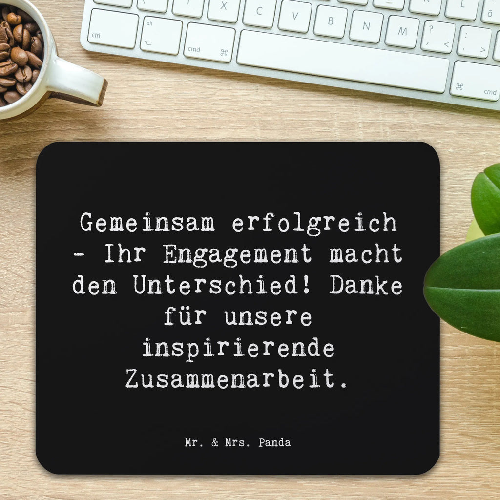 Mouse mat Saying Gemeinsam erfolgreich - Ihr Engagement macht den Unterschied! Danke für unsere inspirierende Zusammenarbeit. Mausunterlage, Mousepad, Mauspad Büro, Büroausstattung, Arbeitszimmer, Computer zubehör, Mauspad, Designer Mauspad, PC Zubehör, Einzigartiges Mauspad