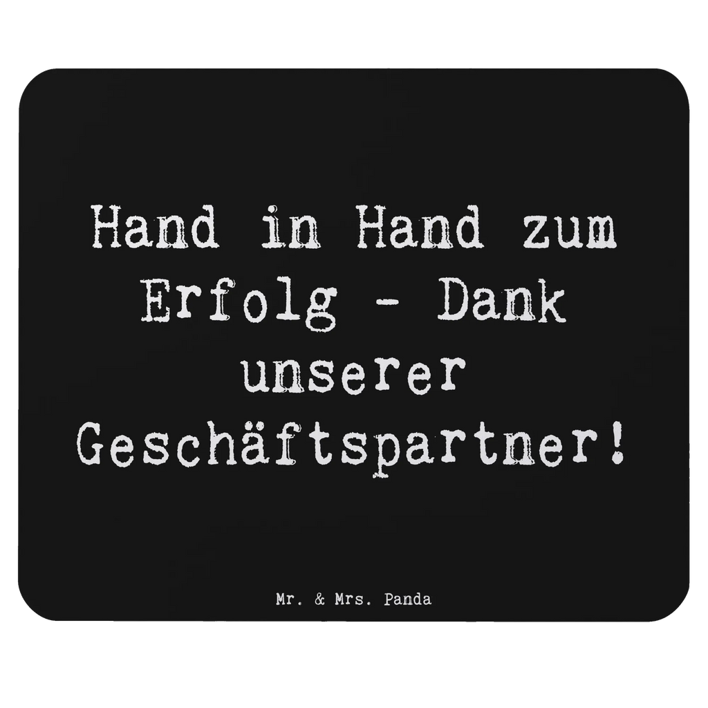 Mouse mat Saying Hand in Hand zum Erfolg - Dank unserer Geschäftspartner! Mausunterlage, Arbeitszimmer, Mousepad, Designer Mauspad, Mauspad, PC Zubehör, Büroausstattung, Computer zubehör, Einzigartiges Mauspad, Mauspad Büro