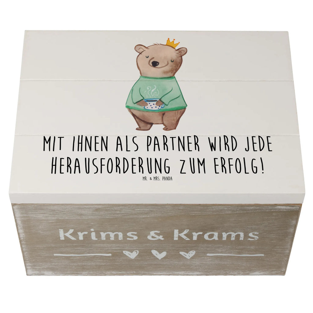 Holzkiste Erfolgreiche Geschäftspartner Erinnerungsbox, Erinnerungskiste, Geschenkbox, Schatzkiste, Aufbewahrungsbox, Geschenkdose, Holzkiste, Schatulle, Kiste, Truhe, XXL, Dekokiste