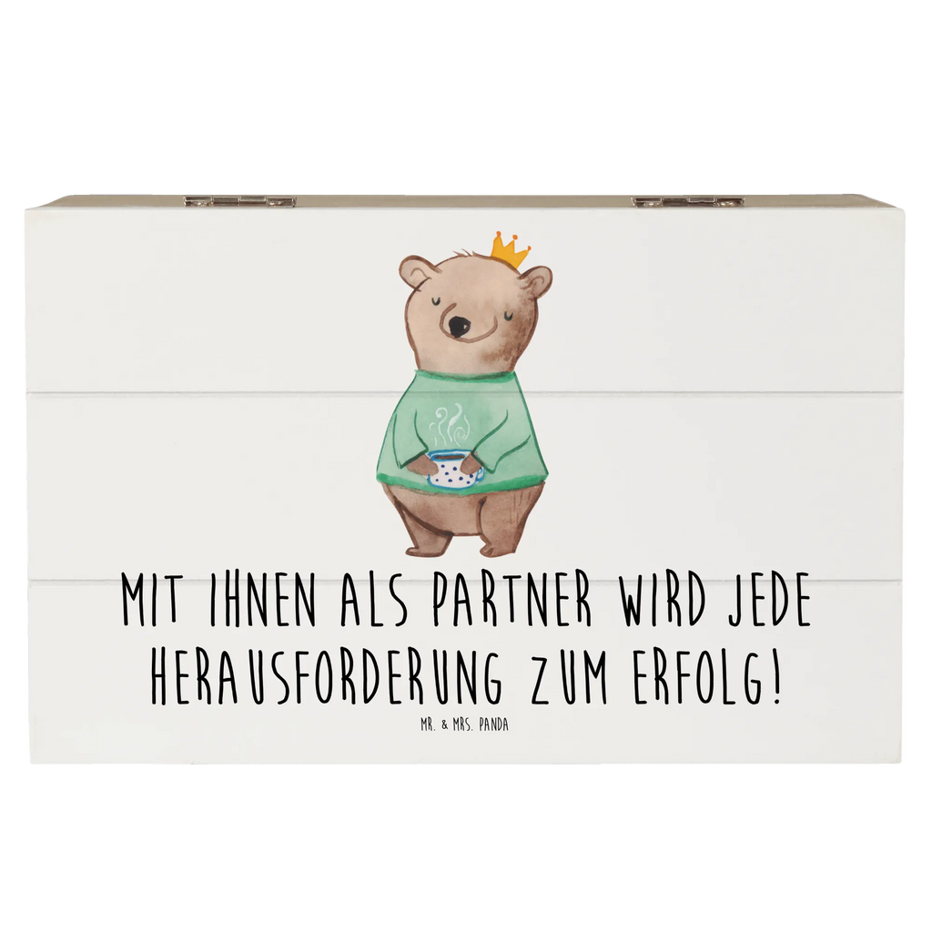 Holzkiste Erfolgreiche Geschäftspartner Erinnerungsbox, Erinnerungskiste, Geschenkbox, Schatzkiste, Aufbewahrungsbox, Geschenkdose, Holzkiste, Schatulle, Kiste, Truhe, XXL, Dekokiste