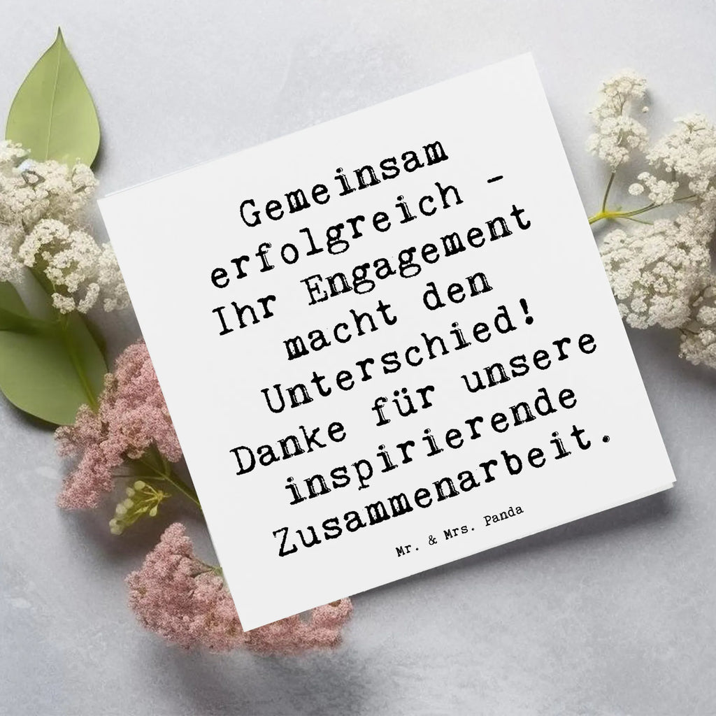 Deluxe Card Saying Gemeinsam erfolgreich - Ihr Engagement macht den Unterschied! Danke für unsere inspirierende Zusammenarbeit. Karte, Grußkarte, Klappkarte, Einladungskarte, Glückwunschkarte, Hochzeitskarte, Geburtstagskarte, Hochwertige Grußkarte, Hochwertige Klappkarte