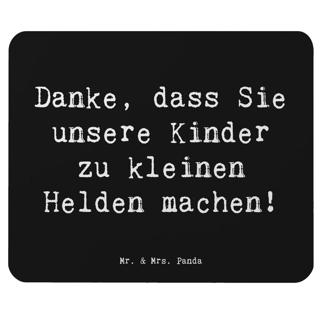 Mouse mat Saying Danke, dass Sie unsere Kinder zu kleinen Helden machen! Mauspad, PC Zubehör, Mauspad Büro, Büroausstattung, Mousepad, Arbeitszimmer, Designer Mauspad, Computer zubehör, Einzigartiges Mauspad, Mausunterlage