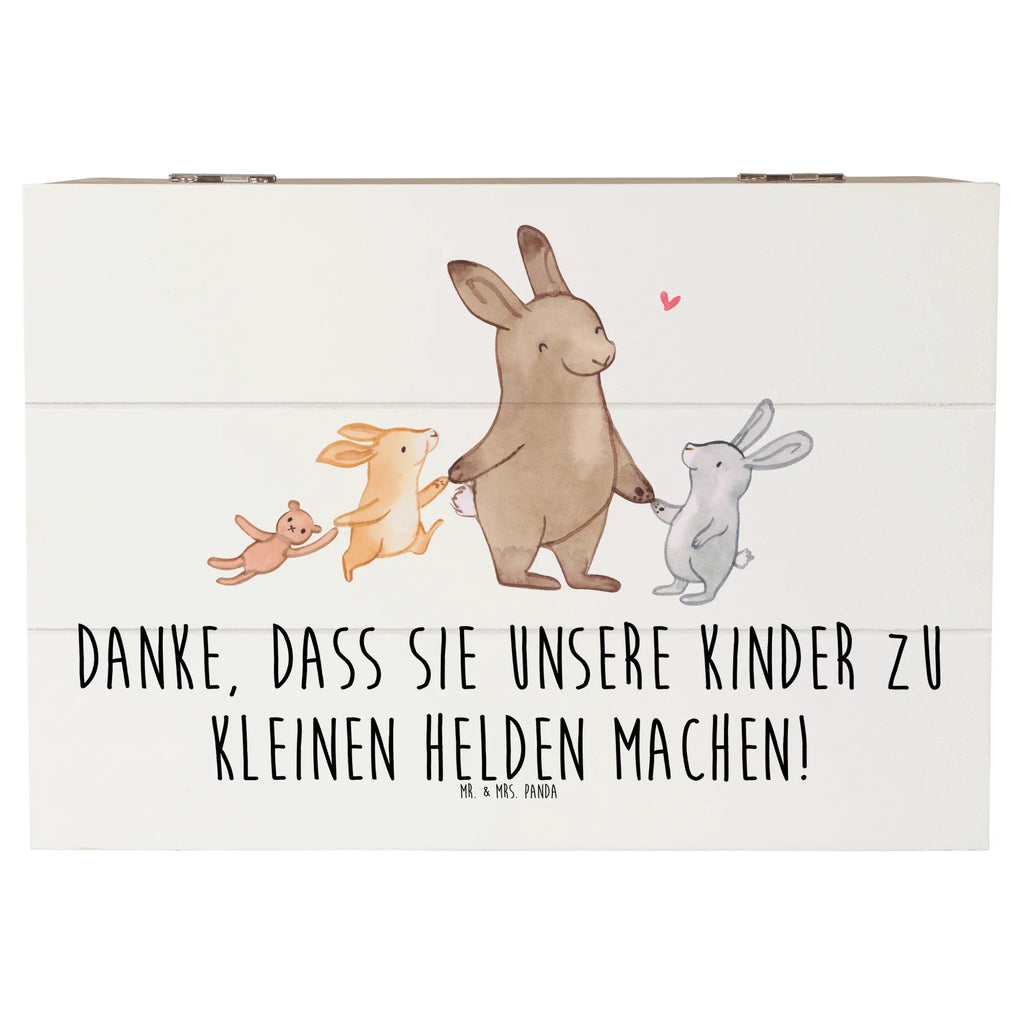 Holzkiste Erzieher Heldenmacher Erinnerungsbox, Geschenkdose, Kiste, Dekokiste, Aufbewahrungsbox, Geschenkbox, Holzkiste, Erinnerungskiste, XXL, Truhe, Schatulle, Schatzkiste