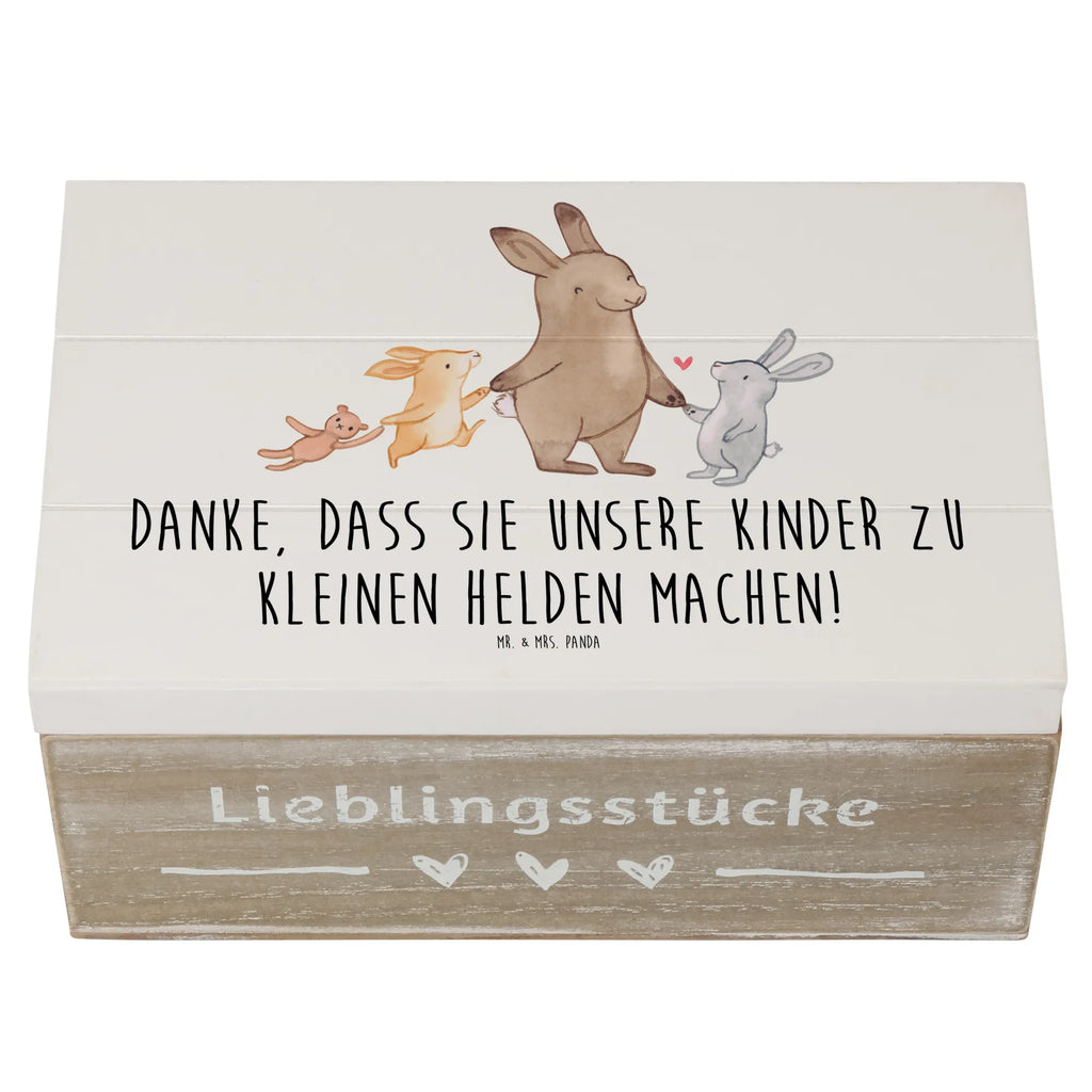 Holzkiste Erzieher Heldenmacher Erinnerungsbox, Geschenkdose, Kiste, Dekokiste, Aufbewahrungsbox, Geschenkbox, Holzkiste, Erinnerungskiste, XXL, Truhe, Schatulle, Schatzkiste