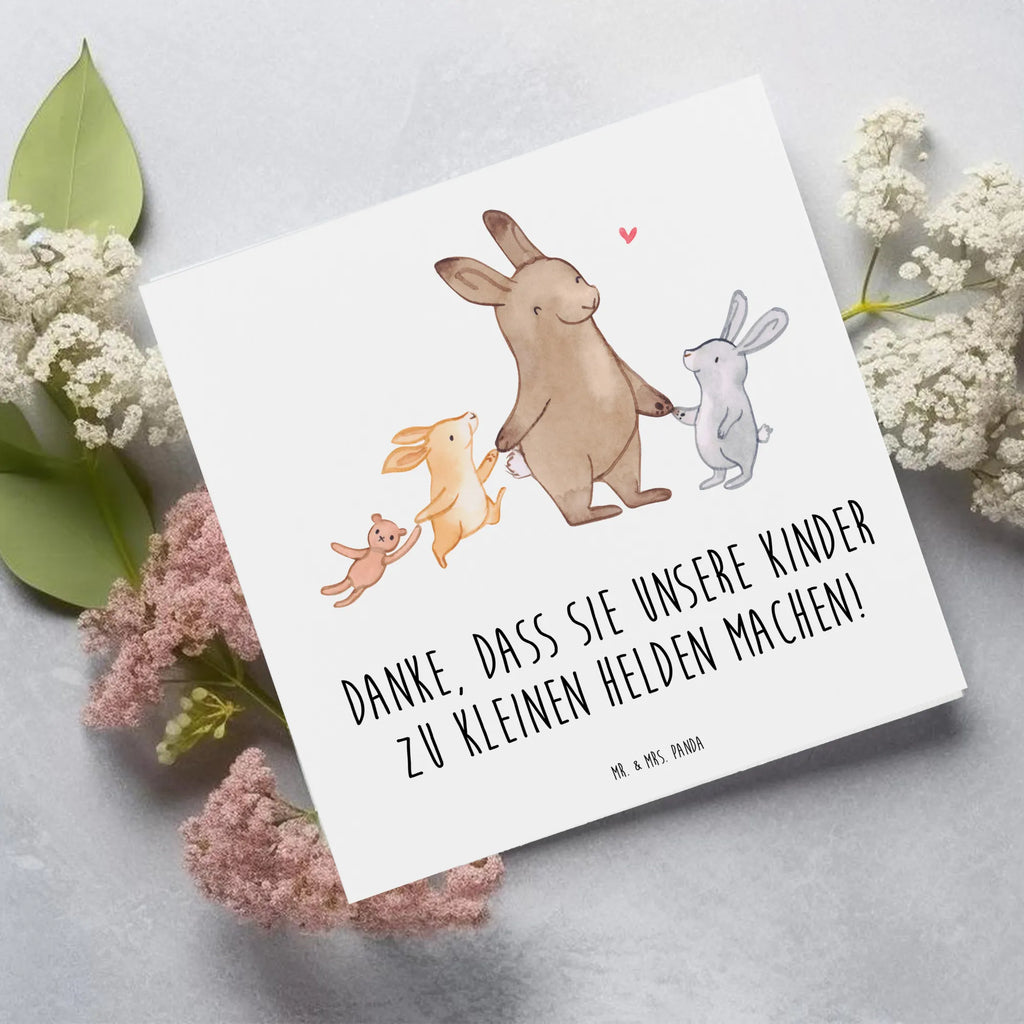 Deluxe Card Danke, dass Sie unsere Kinder zu kleinen Helden machen! Karte, Hochzeitskarte, Klappkarte, Einladungskarte, Hochwertige Klappkarte, Hochwertige Grußkarte, Glückwunschkarte, Grußkarte, Geburtstagskarte