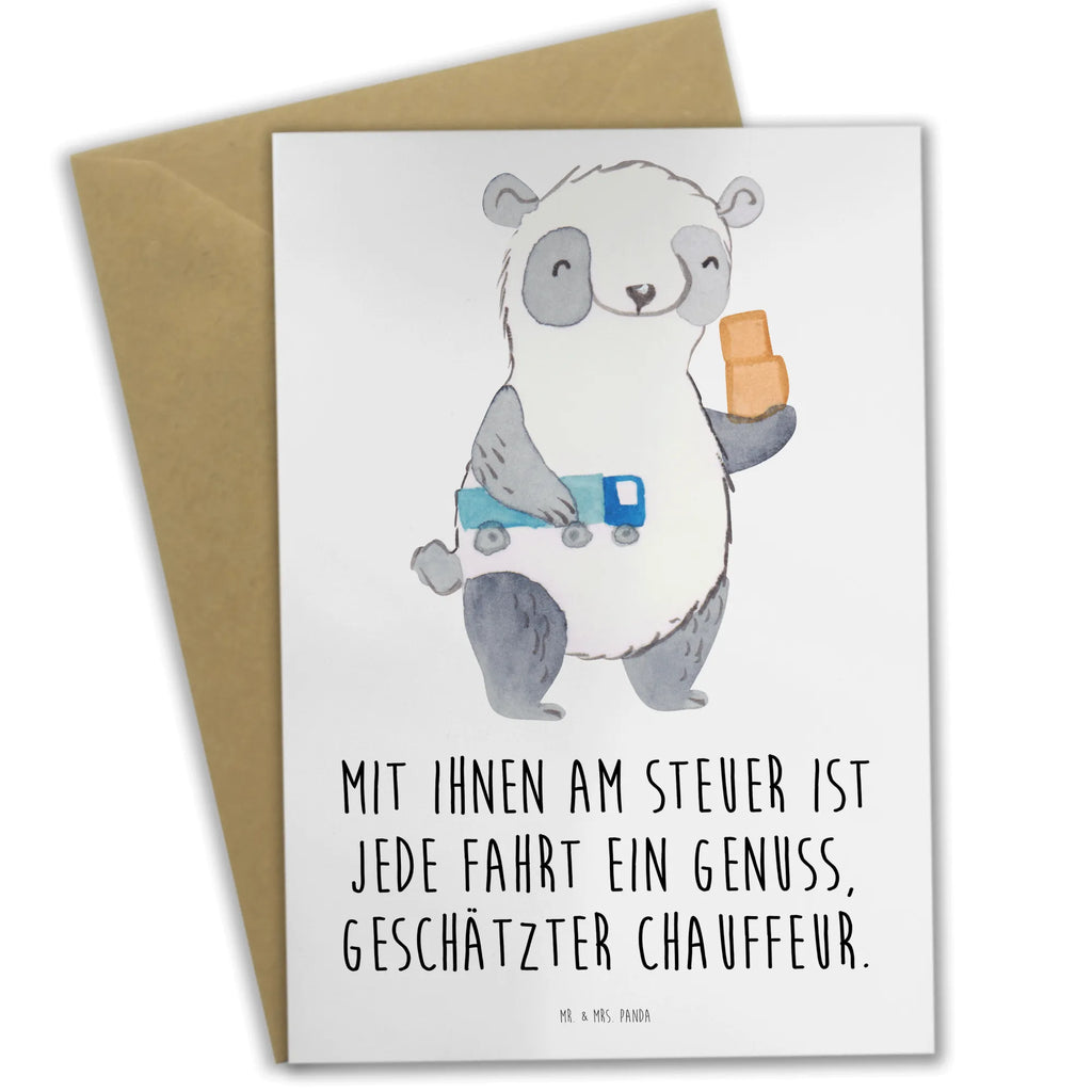 Greetings card Mit Ihnen am Steuer ist jede Fahrt ein Genuss, geschätzter Chauffeur. Karte, Grußkarte, Einladungskarte, Hochzeitskarte, Klappkarte, Ansichtskarten, Glückwunschkarte, Geburtstagskarte