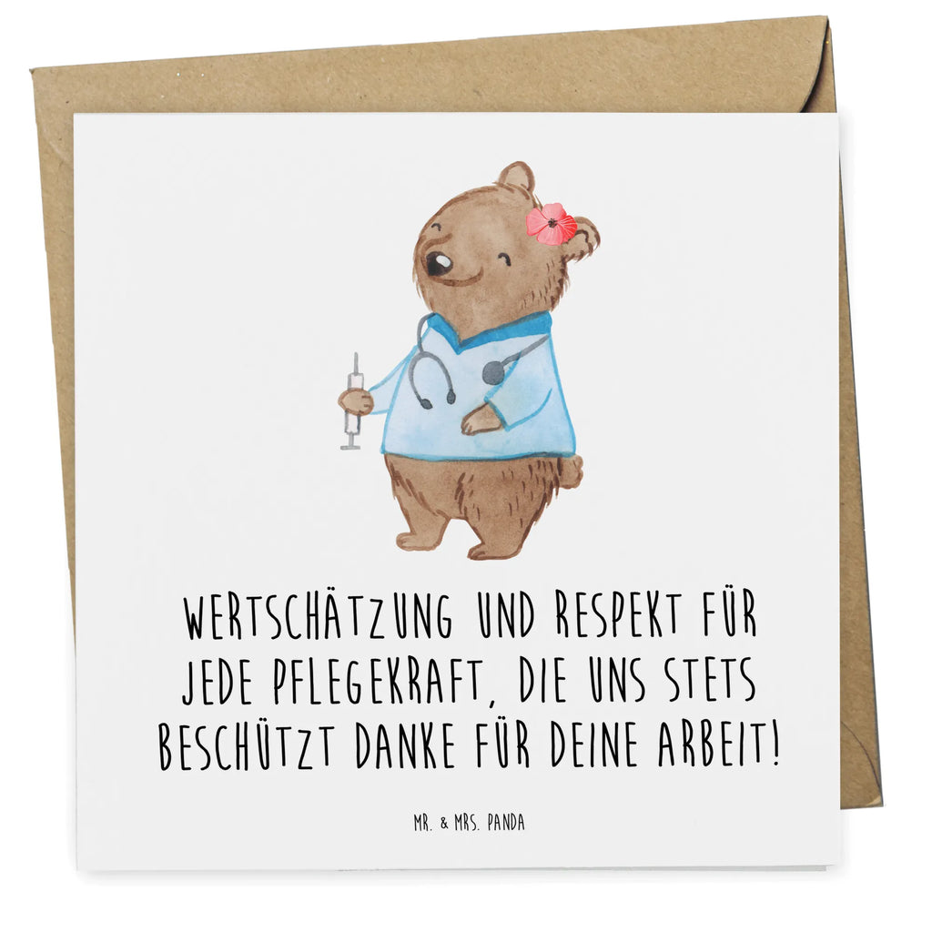 Deluxe Karte Pflegekraft Wertschätzung Einladungskarte, Klappkarte, Grußkarte, Karte, Hochwertige Klappkarte, Glückwunschkarte, Geburtstagskarte, Hochzeitskarte, Hochwertige Grußkarte