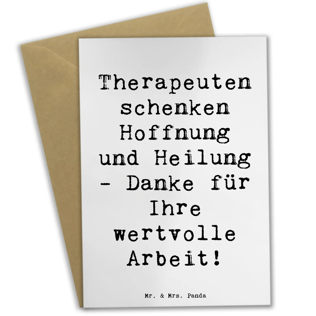 Grußkarte Spruch Therapeut Dankeschön Geburtstagskarte, Karte, Grußkarte, Hochzeitskarte, Ansichtskarten, Glückwunschkarte, Klappkarte, Einladungskarte