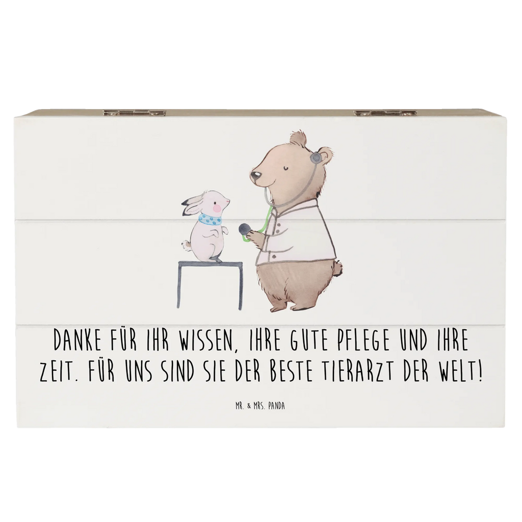 Holzkiste Bester Tierarzt Truhe, Dekokiste, Erinnerungsbox, Schatulle, Holzkiste, Aufbewahrungsbox, Erinnerungskiste, Geschenkdose, XXL, Kiste, Geschenkbox, Schatzkiste