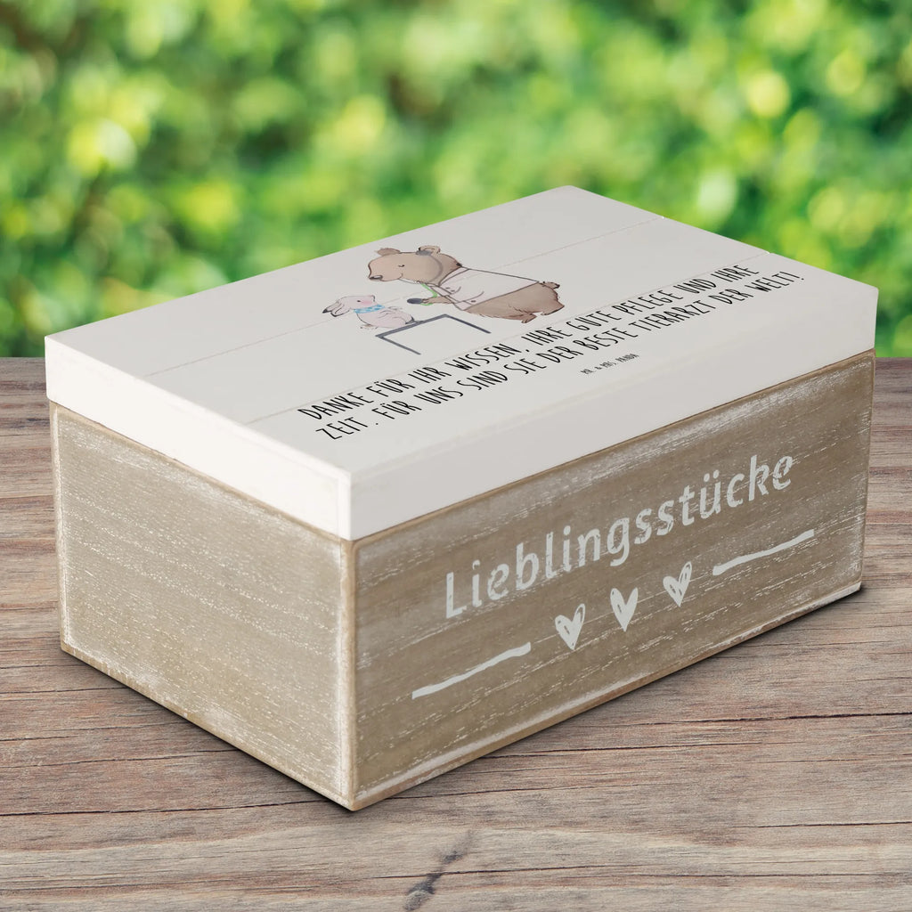 Holzkiste Bester Tierarzt Truhe, Dekokiste, Erinnerungsbox, Schatulle, Holzkiste, Aufbewahrungsbox, Erinnerungskiste, Geschenkdose, XXL, Kiste, Geschenkbox, Schatzkiste