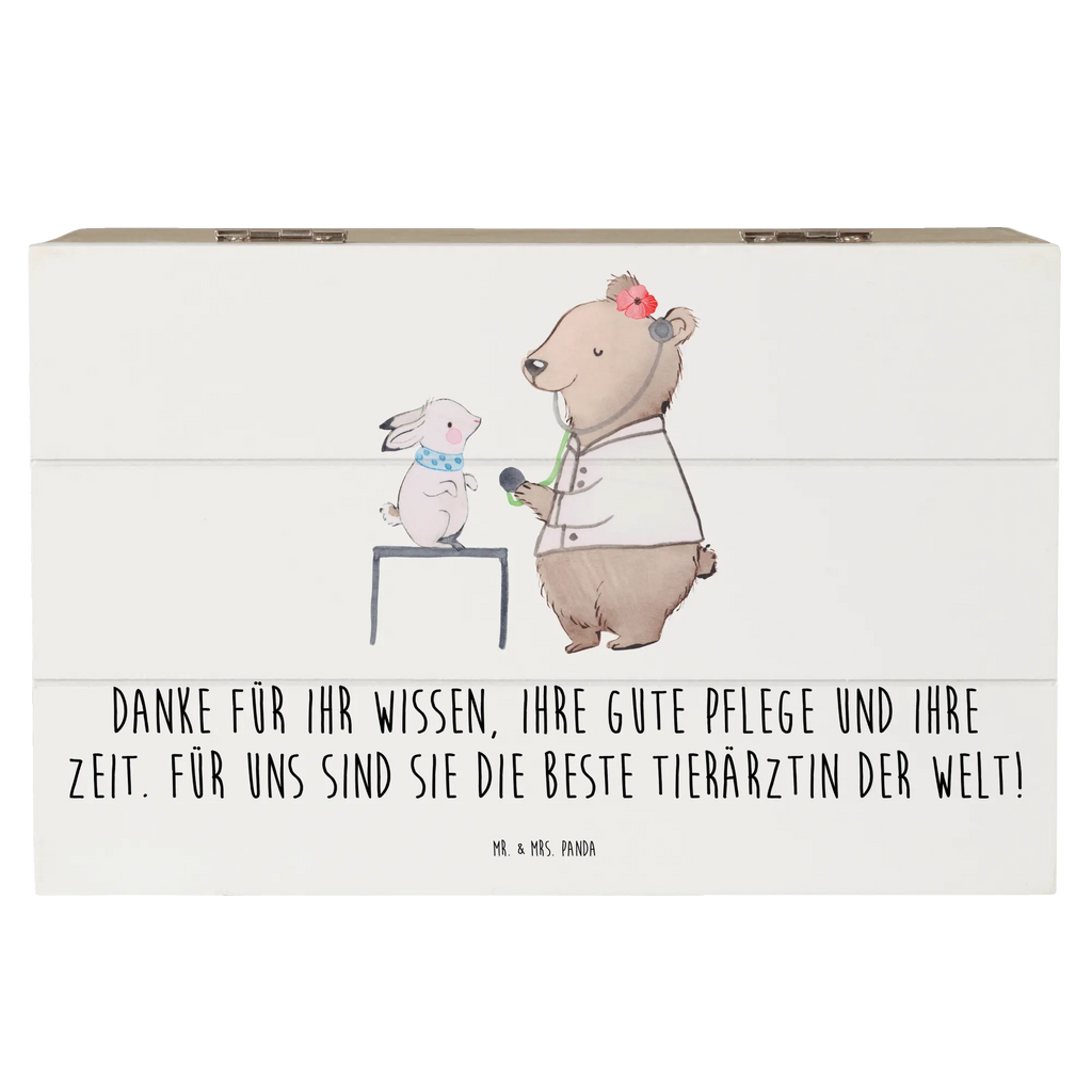 Wooden chest Danke für Ihr Wissen, Ihre gute Pflege und Ihre Zeit. Für uns sind Sie die beste Tierärztin der Welt! Aufbewahrungsbox, Erinnerungsbox, Geschenkbox, Holzkiste, Schatzkiste, Schatulle, Kiste, XXL, Erinnerungskiste, Geschenkdose, Truhe, Dekokiste, sprüche, zitate, spruch kollektion, inspiration, motivation, lebensweisheiten, geschenkideen, wanddeko, wohnaccessoires, sprüche sammlung, schöne sprüche, glück, liebe, freude, lächeln, alltag verschönern, nachhaltige geschenke, dekoration, kreativ, einzigartig, shopify, mr and mrs panda