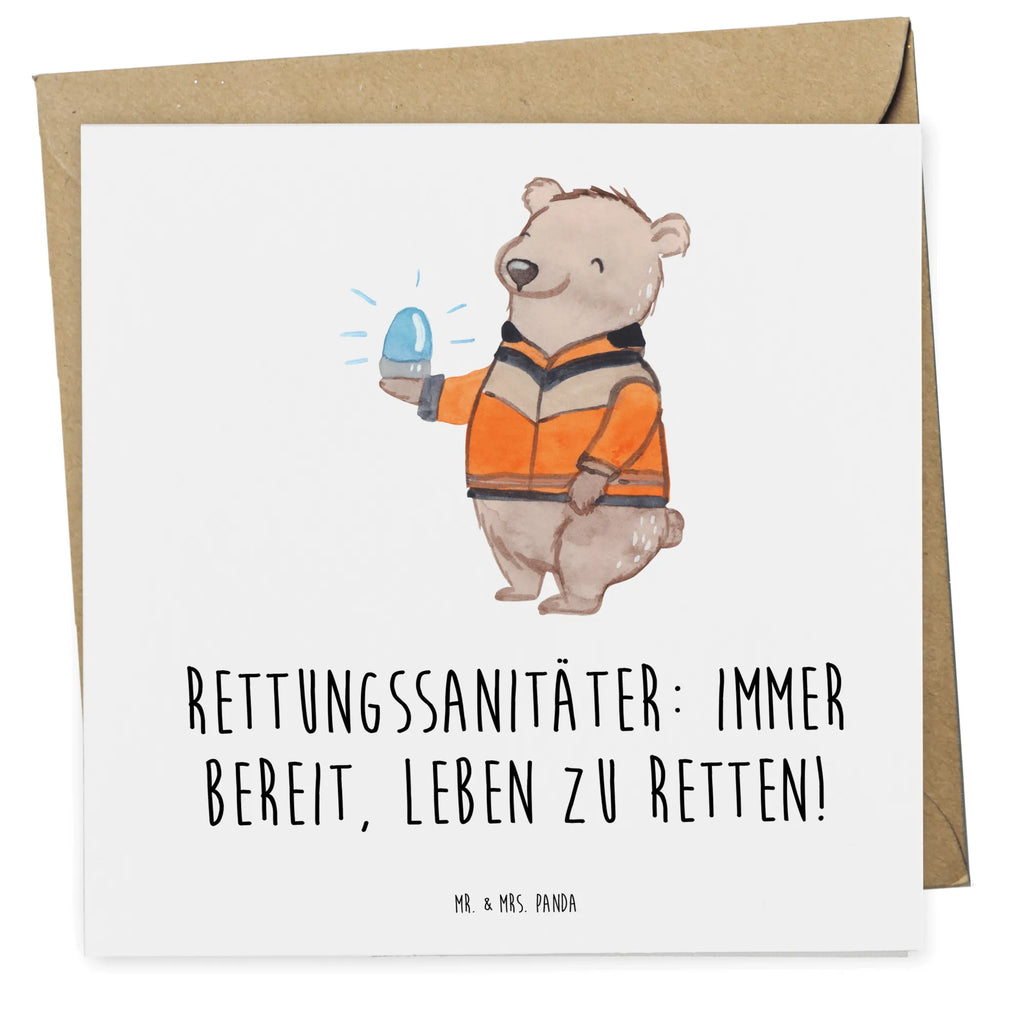 Deluxe Card Rettungssanitäter: Immer bereit, Leben zu retten! Hochzeitskarte, Karte, Geburtstagskarte, Grußkarte, Glückwunschkarte, Klappkarte, Hochwertige Klappkarte, Einladungskarte, Hochwertige Grußkarte