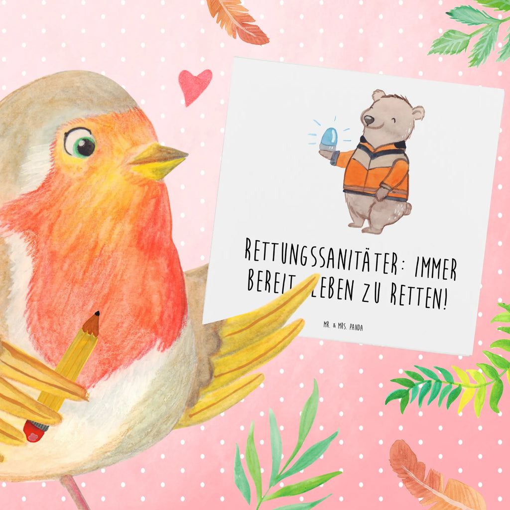 Deluxe Card Rettungssanitäter: Immer bereit, Leben zu retten! Hochzeitskarte, Karte, Geburtstagskarte, Grußkarte, Glückwunschkarte, Klappkarte, Hochwertige Klappkarte, Einladungskarte, Hochwertige Grußkarte