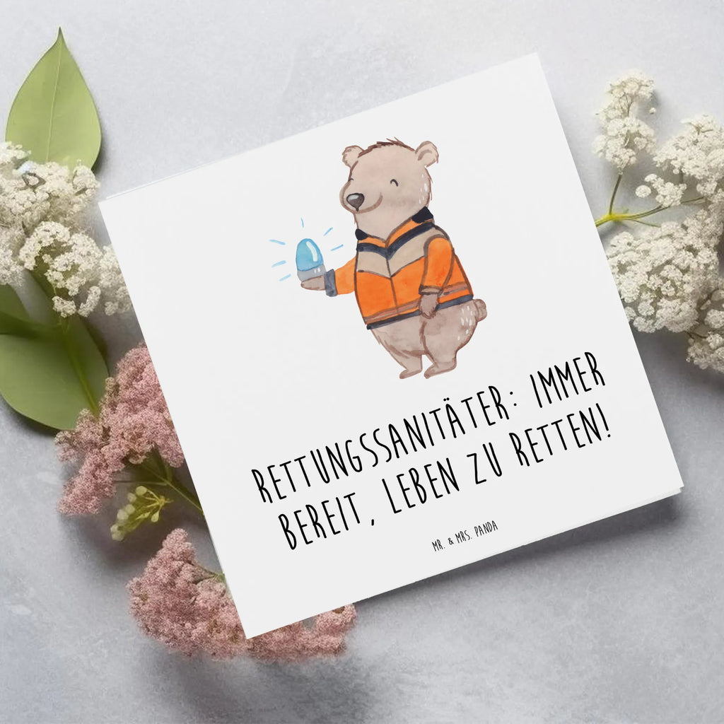 Deluxe Card Rettungssanitäter: Immer bereit, Leben zu retten! Hochzeitskarte, Karte, Geburtstagskarte, Grußkarte, Glückwunschkarte, Klappkarte, Hochwertige Klappkarte, Einladungskarte, Hochwertige Grußkarte