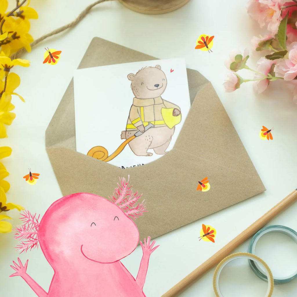 Grußkarte Feuerwehrmann Rettungsheld Ansichtskarten, Geburtstagskarte, Karte, Hochzeitskarte, Einladungskarte, Glückwunschkarte, Grußkarte, Klappkarte, sprüche, zitate, spruch kollektion, inspiration, motivation, lebensweisheiten, geschenkideen, wanddeko, wohnaccessoires, sprüche sammlung, schöne sprüche, glück, liebe, freude, lächeln, alltag verschönern, nachhaltige geschenke, dekoration, kreativ, einzigartig, shopify, mr and mrs panda