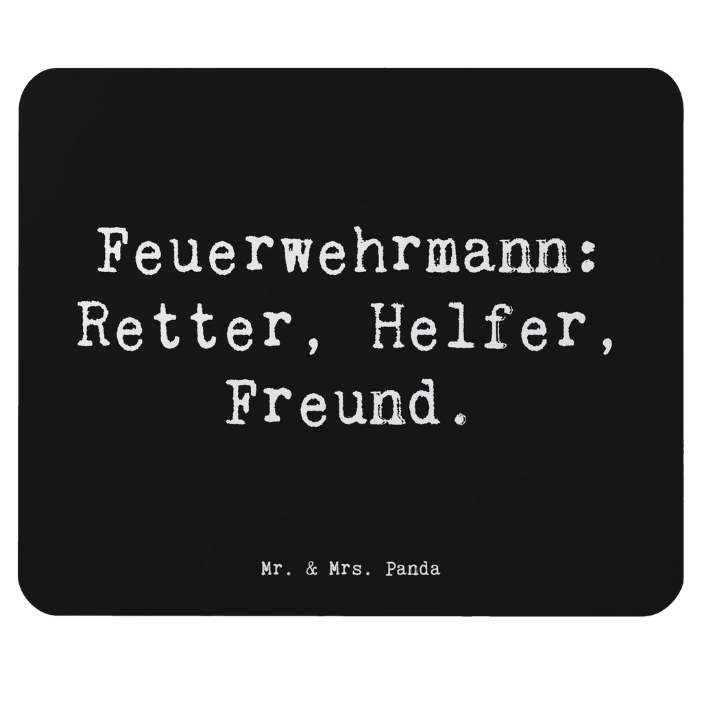 Mouse mat Saying Feuerwehrmann: Retter, Helfer, Freund. Computer zubehör, Mauspad Büro, Mauspad, Arbeitszimmer, Mausunterlage, Designer Mauspad, PC Zubehör, Büroausstattung, Mousepad, Einzigartiges Mauspad