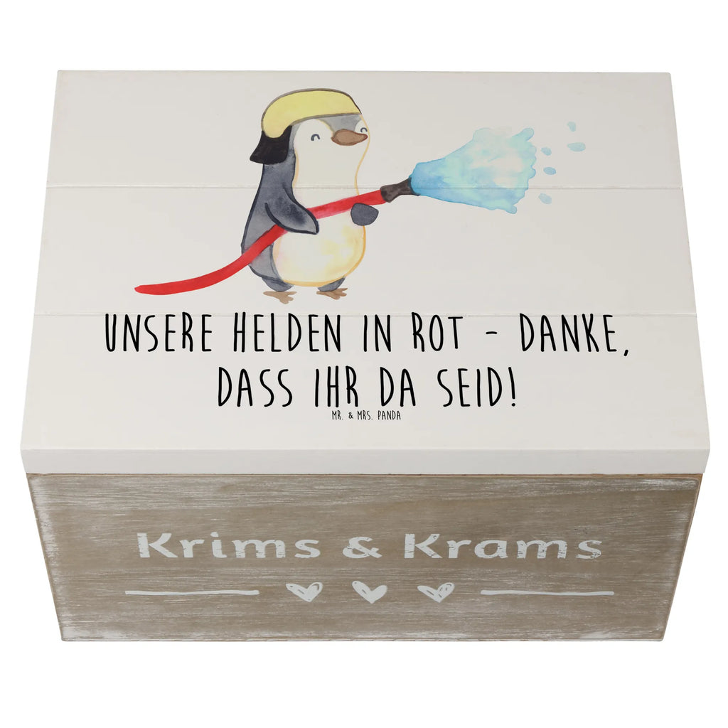 Wooden chest Unsere Helden in Rot - Danke, dass ihr da seid! Schatzkiste, Geschenkbox, Truhe, Aufbewahrungsbox, Kiste, Schatulle, Dekokiste, Holzkiste, XXL, Erinnerungsbox, Geschenkdose, Erinnerungskiste