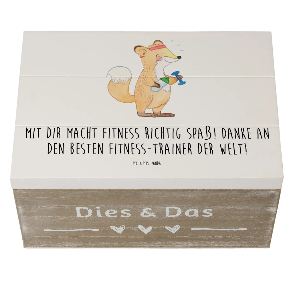 Holzkiste Fitness-Trainer Dank Schatzkiste, Erinnerungskiste, Schatulle, Holzkiste, Dekokiste, Geschenkbox, Erinnerungsbox, Geschenkdose, Kiste, Truhe, XXL, Aufbewahrungsbox