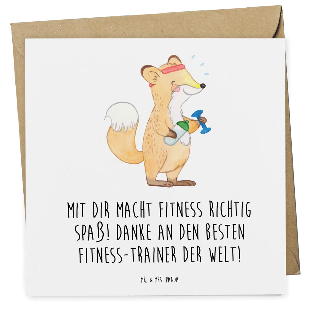 Deluxe Karte Fitness-Trainer Dank Einladungskarte, Klappkarte, Hochzeitskarte, Grußkarte, Glückwunschkarte, Karte, Geburtstagskarte, Hochwertige Grußkarte, Hochwertige Klappkarte