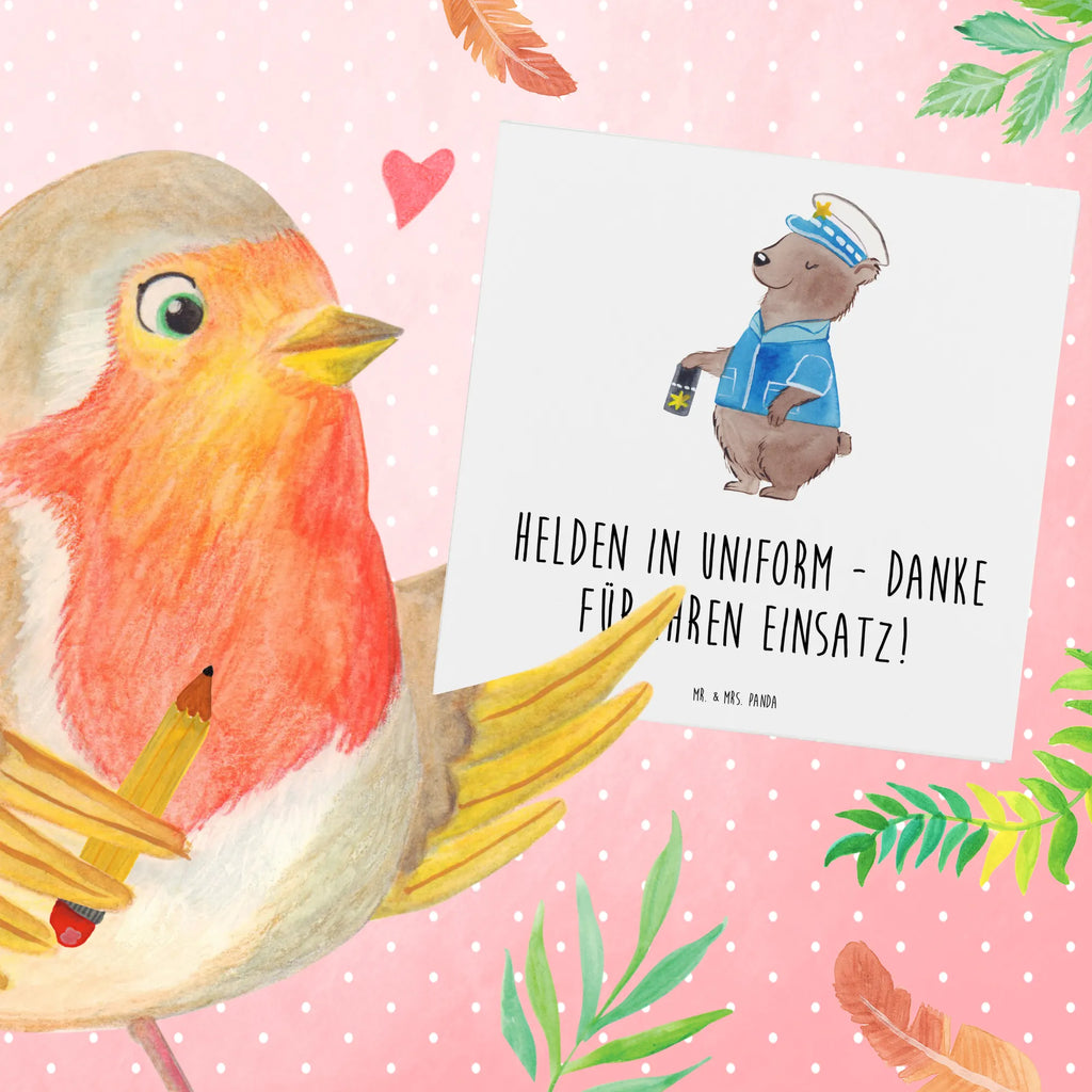 Deluxe Karte Polizist Held Hochzeitskarte, Karte, Einladungskarte, Hochwertige Grußkarte, Klappkarte, Grußkarte, Geburtstagskarte, Glückwunschkarte, Hochwertige Klappkarte