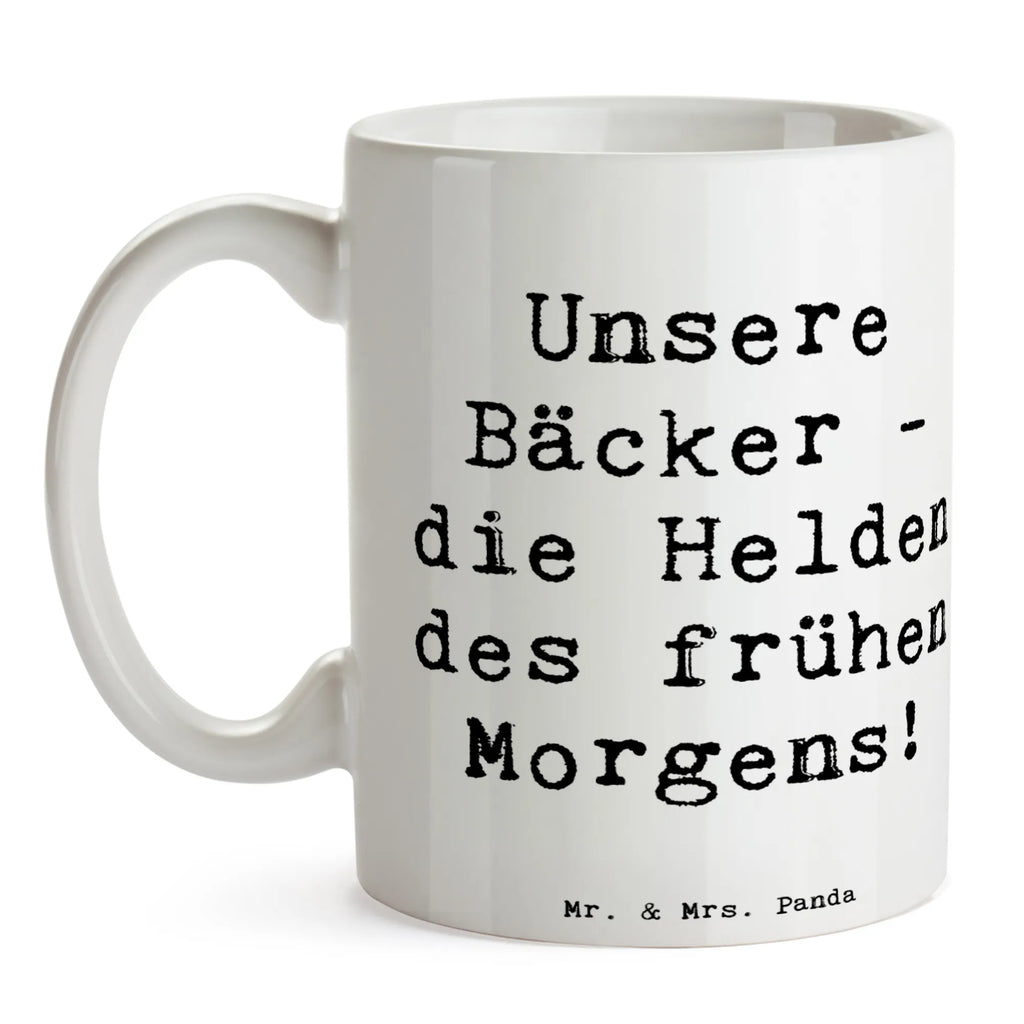 Tasse Spruch Bäcker Helden Tasse, Teetasse, Kaffeetasse, Porzellantasse, Geschenktasse, Bürotasse, Keramiktasse, Tasse mit Zitaten, Tasse mit Motiven
