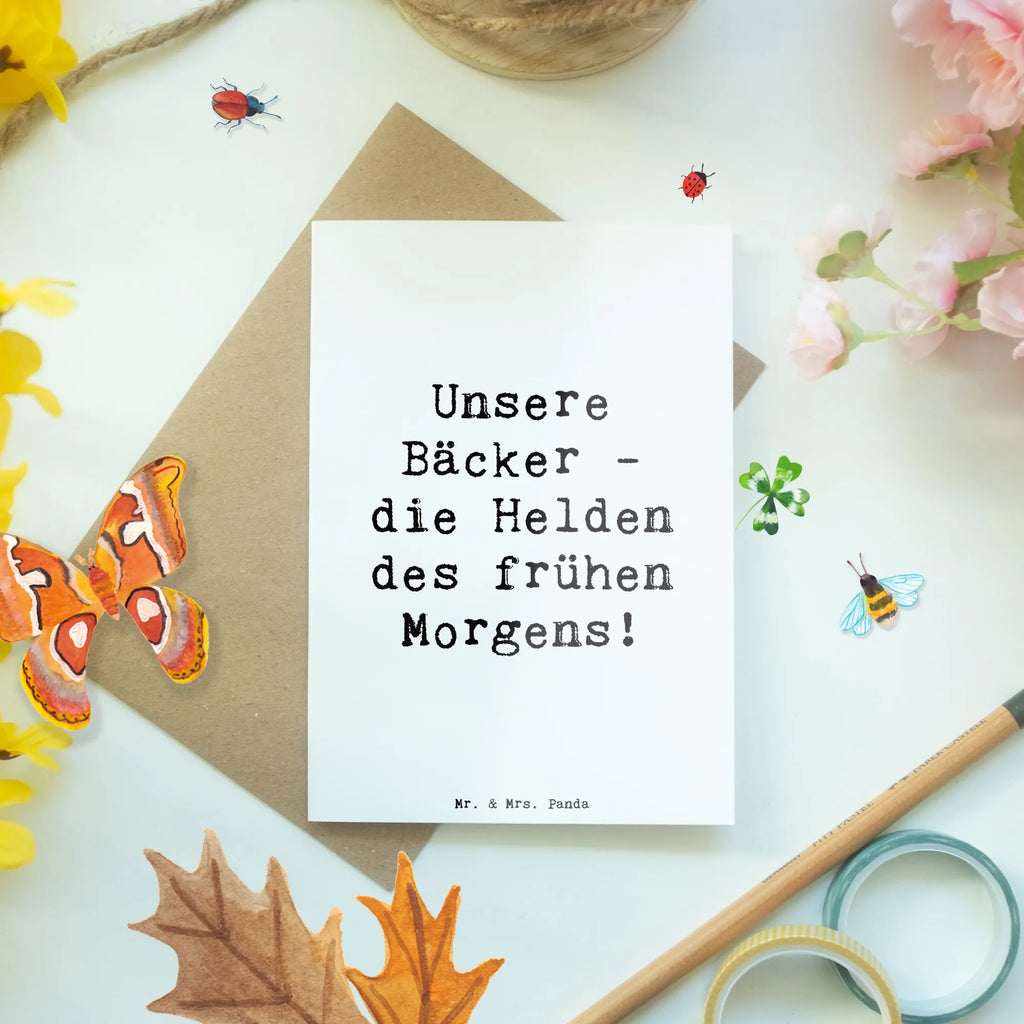 Grußkarte Spruch Bäcker Helden Grußkarte, Klappkarte, Hochzeitskarte, Karte, Geburtstagskarte, Einladungskarte, Ansichtskarten, Glückwunschkarte